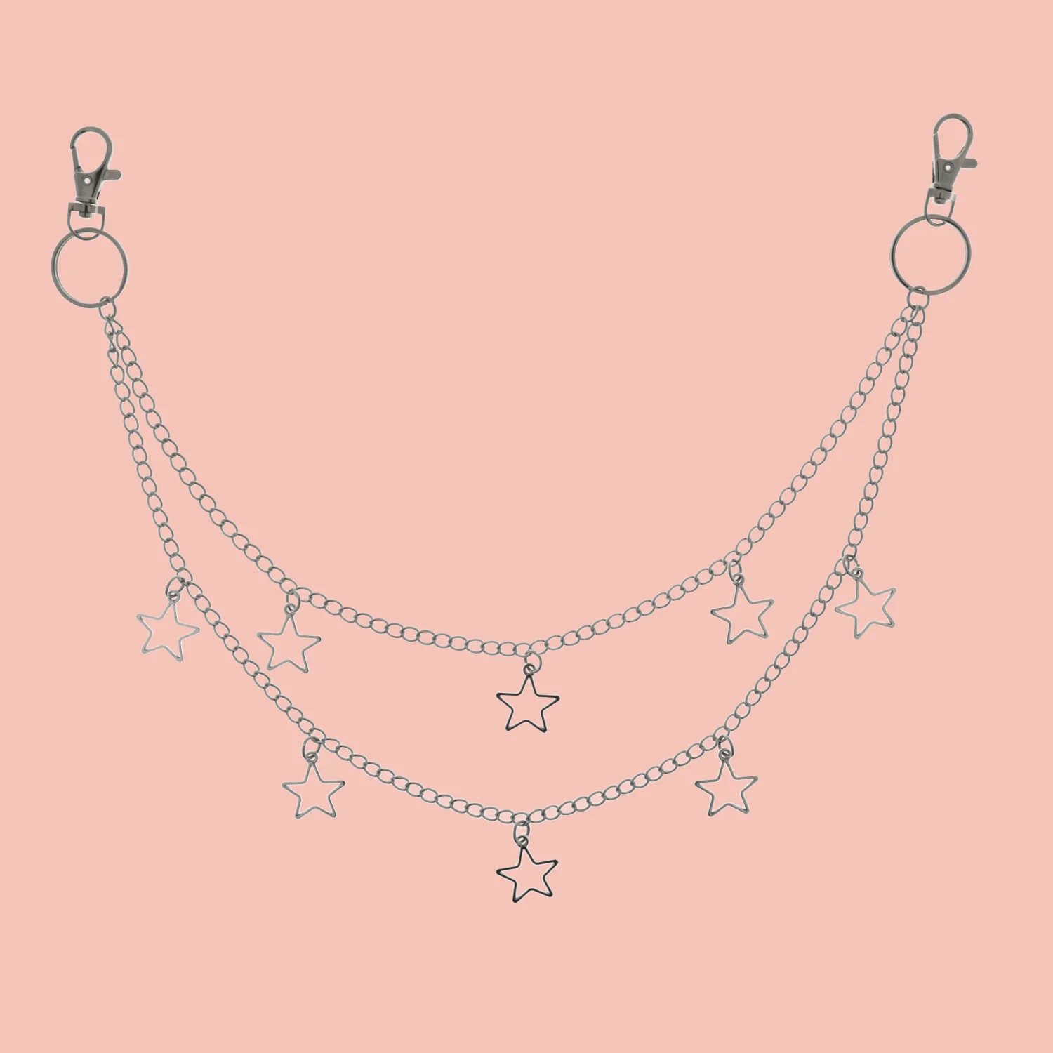 Layered Star Hip Chain