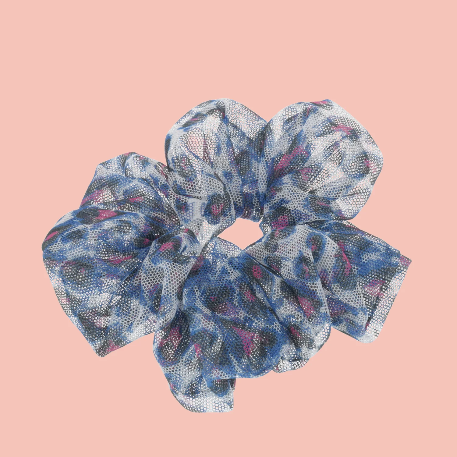 Leopard Mesh Scrunchie - Image 3