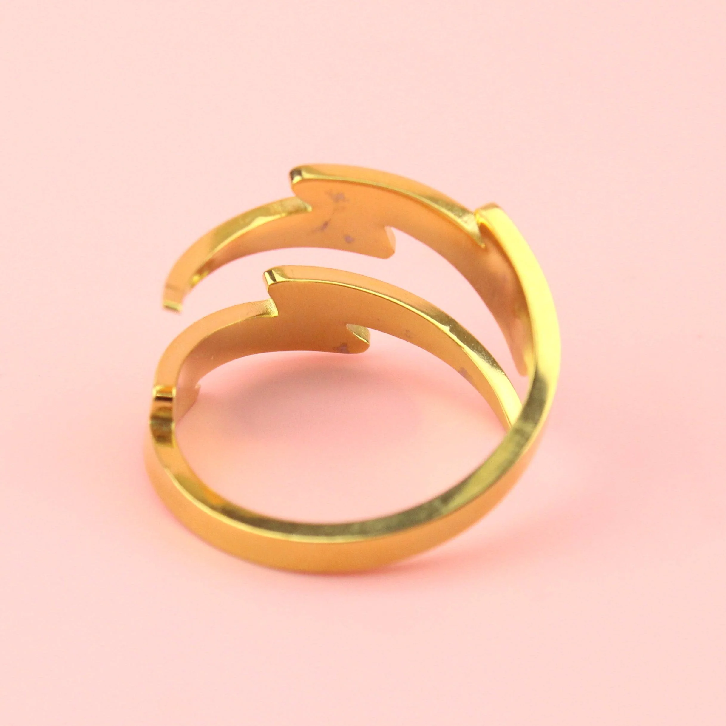 Lightning Bolt Ring (Gold Plated) - Image 2