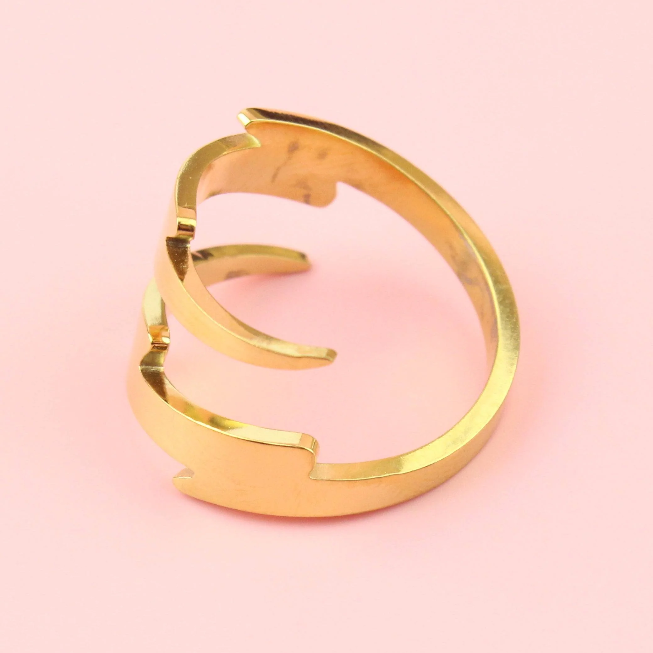 Lightning Bolt Ring (Gold Plated) - Image 3