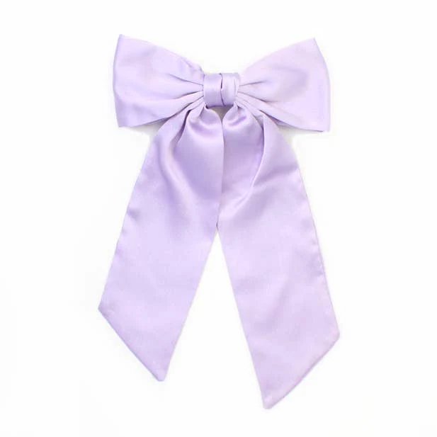 Lilac Bow Hair Clip