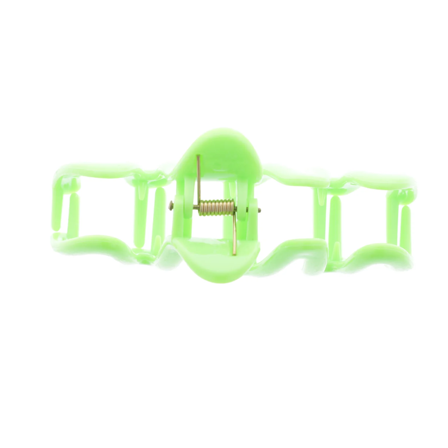 Lime Green Wavy Claw Clip - Image 4