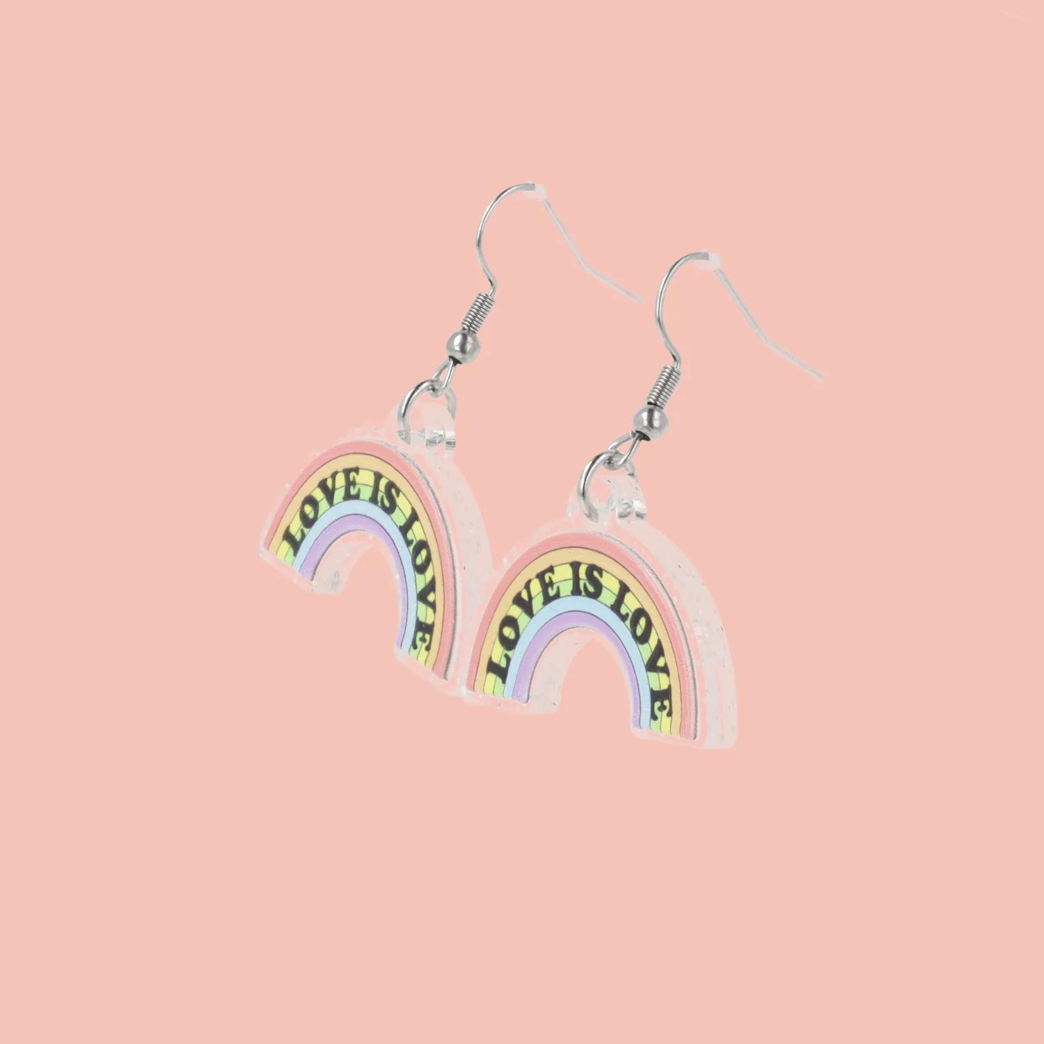 Love Is Love Rainbow Earrings - Image 2