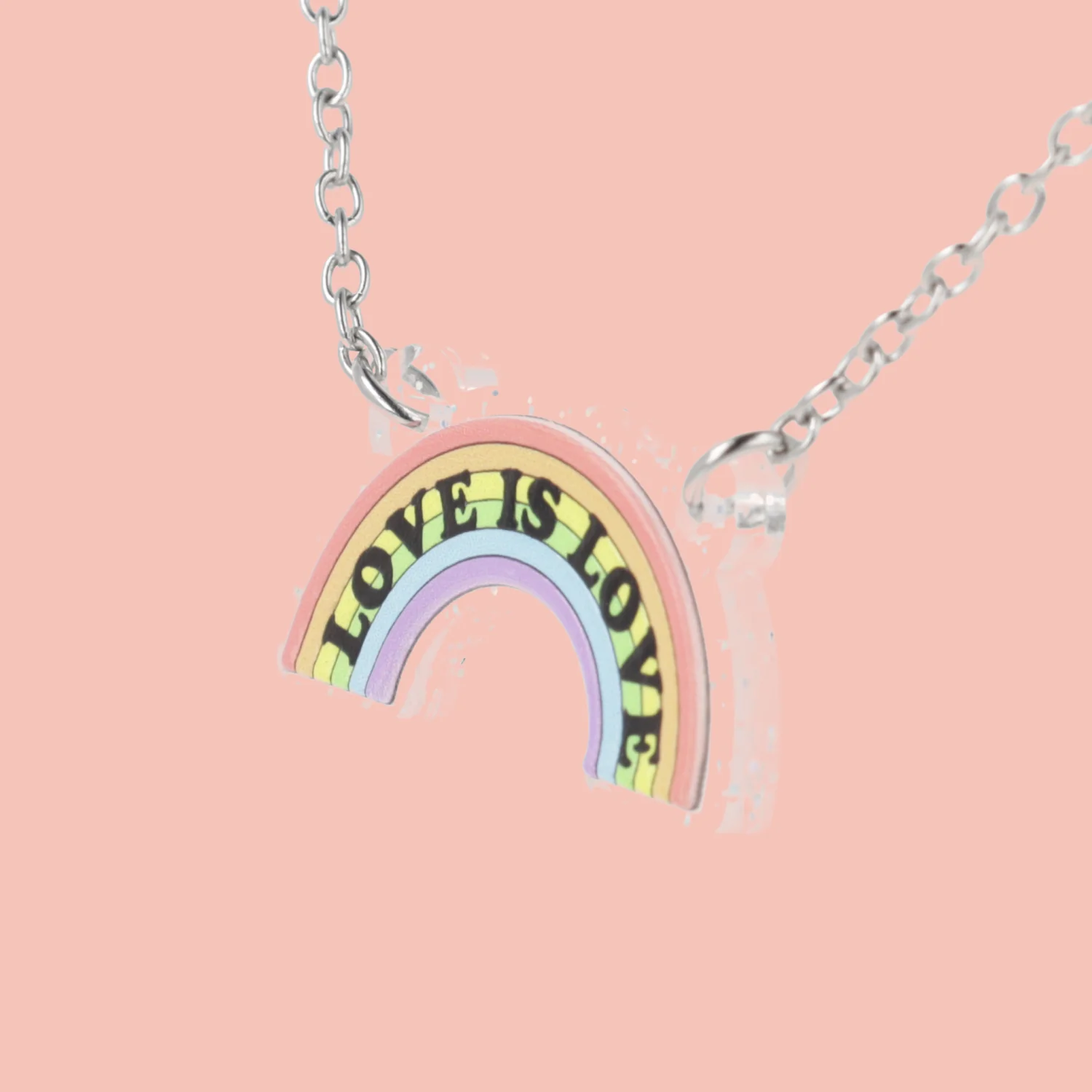 Love is Love Rainbow Necklace - Image 2