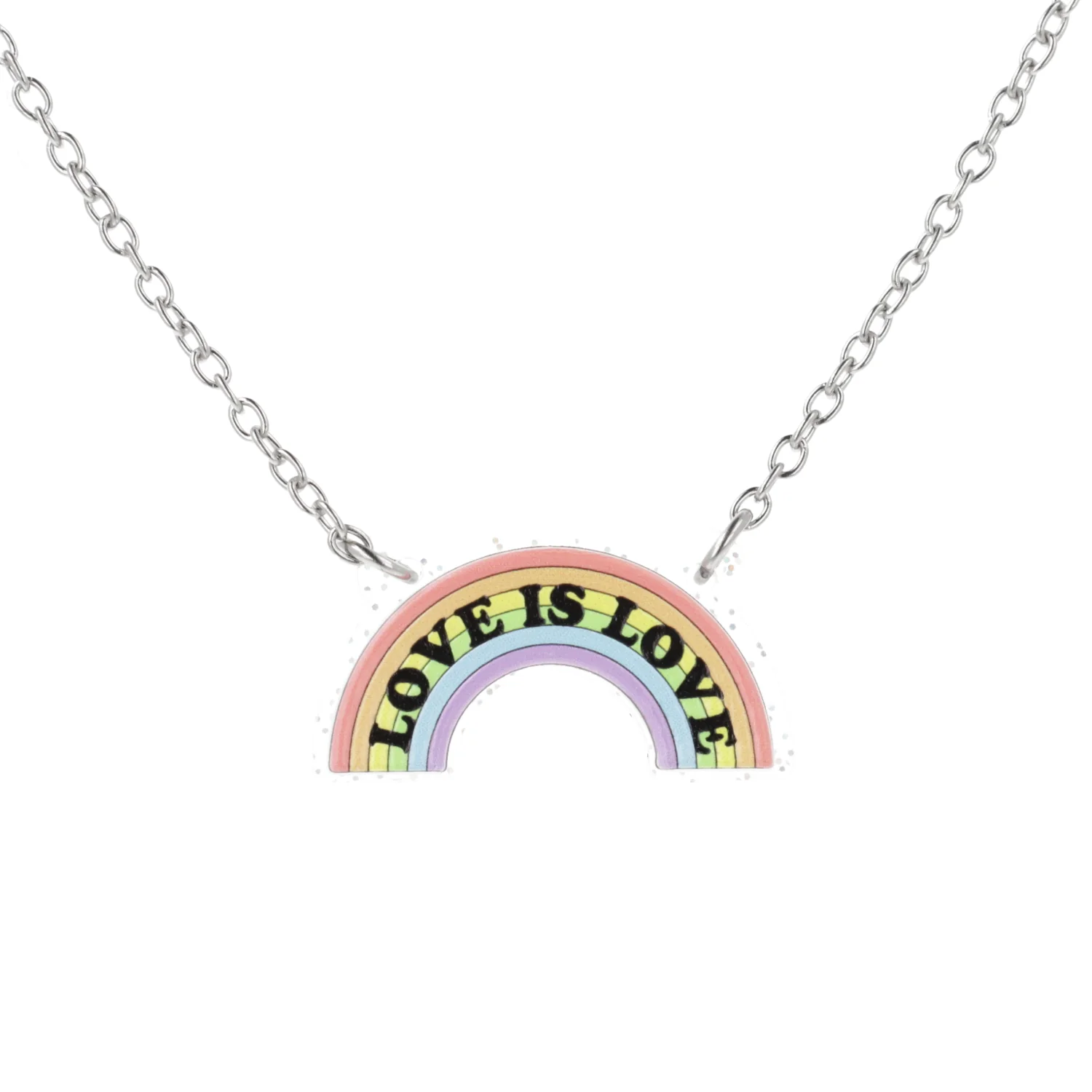 Love is Love Rainbow Necklace - Image 4