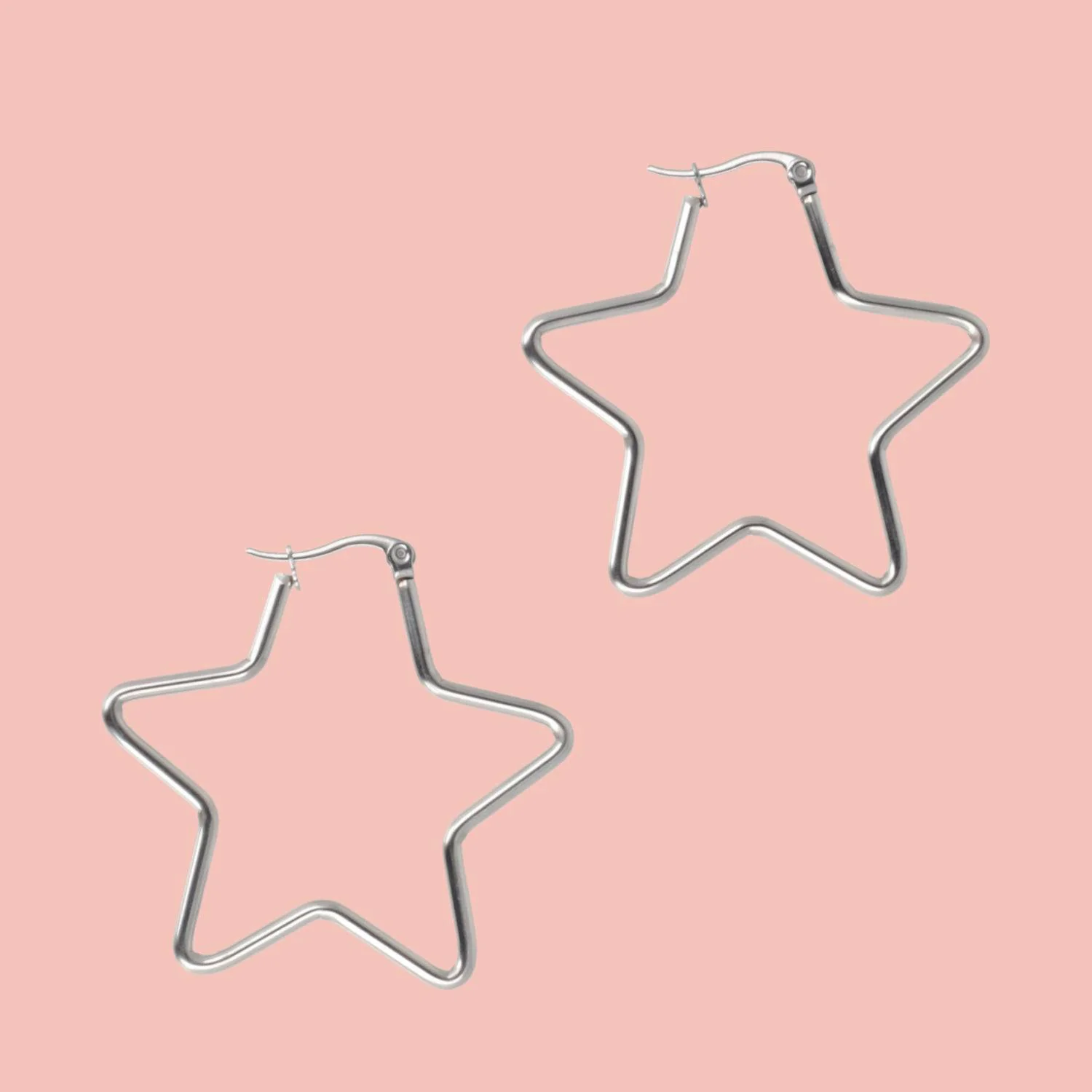 Medium Super Star Hoop Earrings