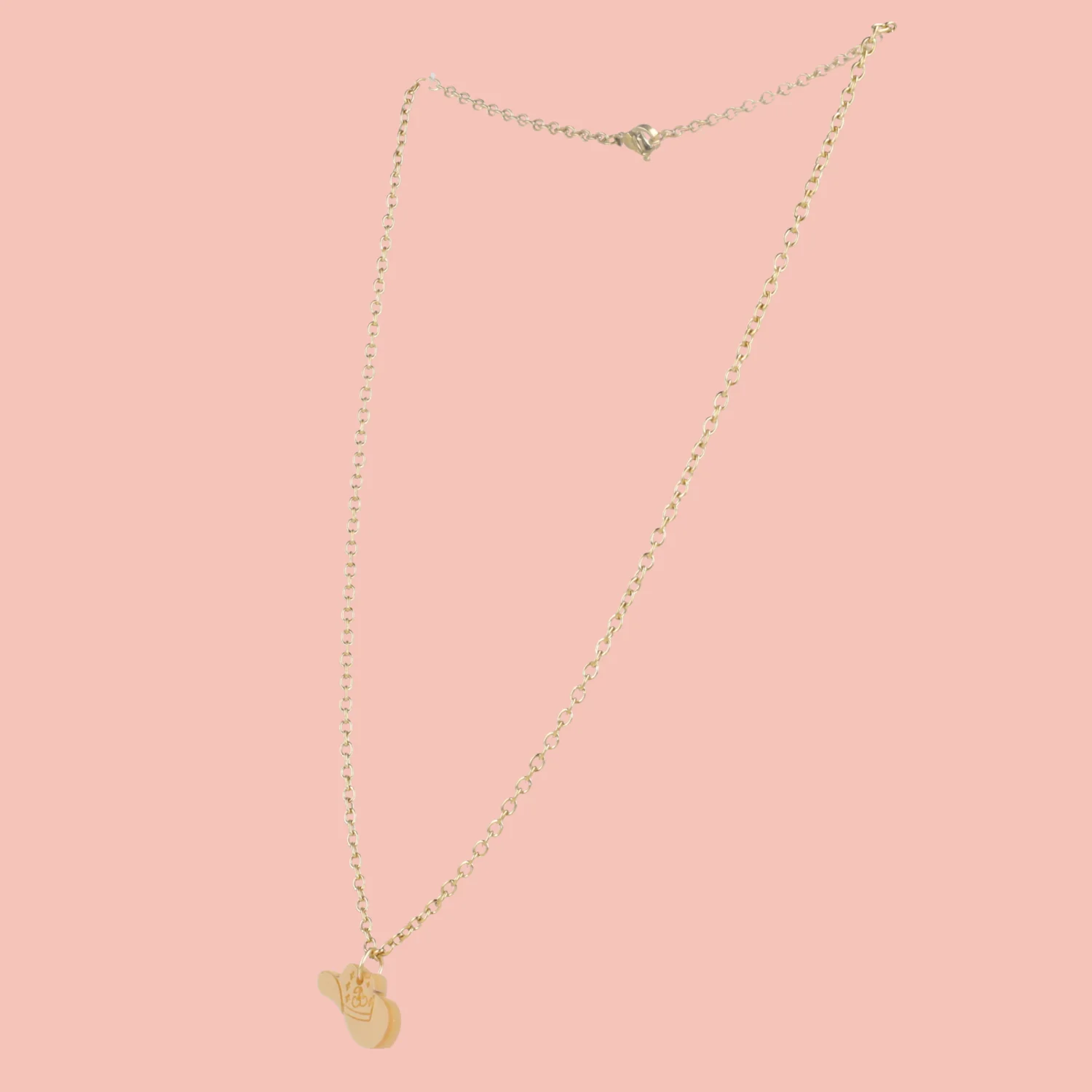 Mini Gold Cowboy Hat Necklace - Image 6