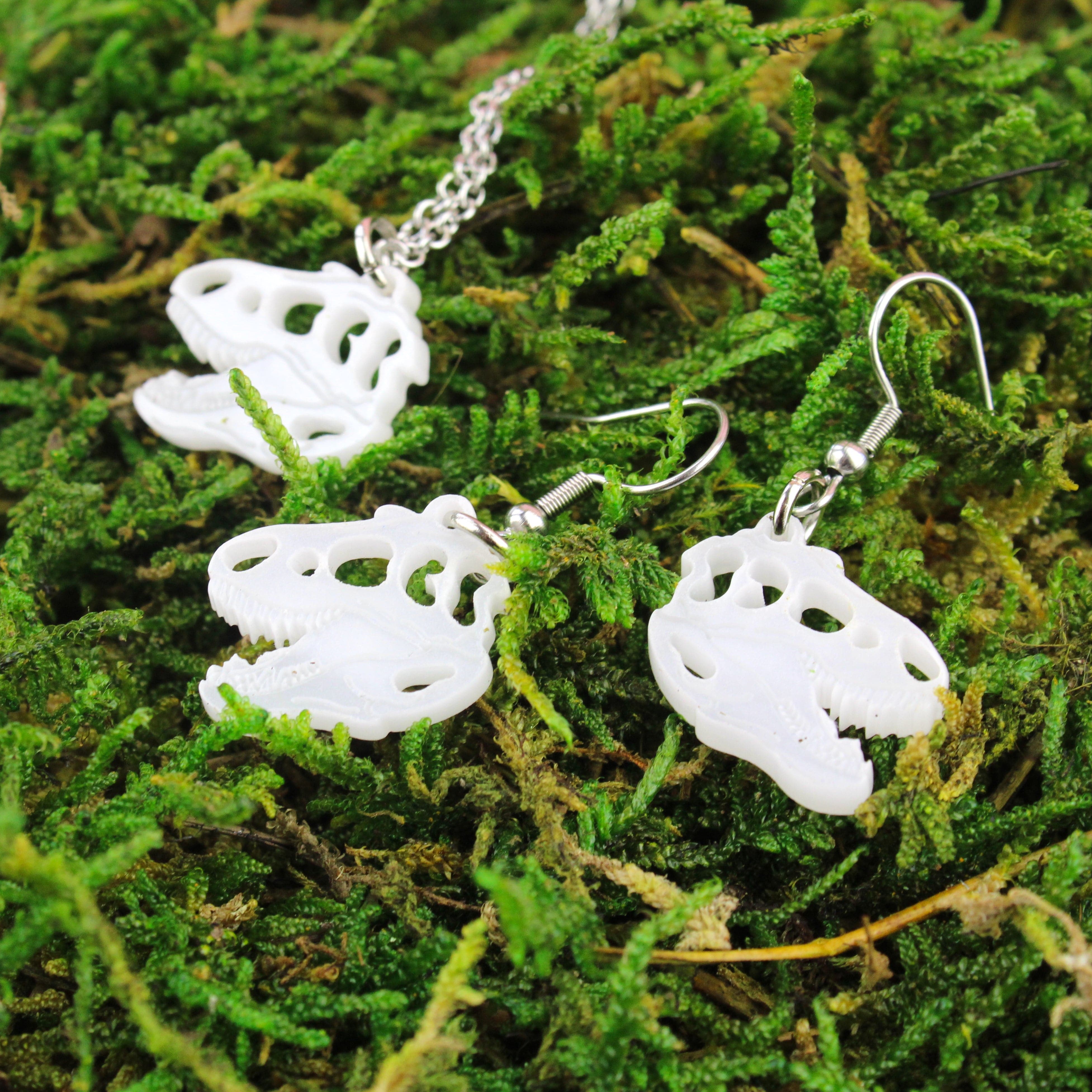 Mini T-Rex Skull Earrings - Image 5