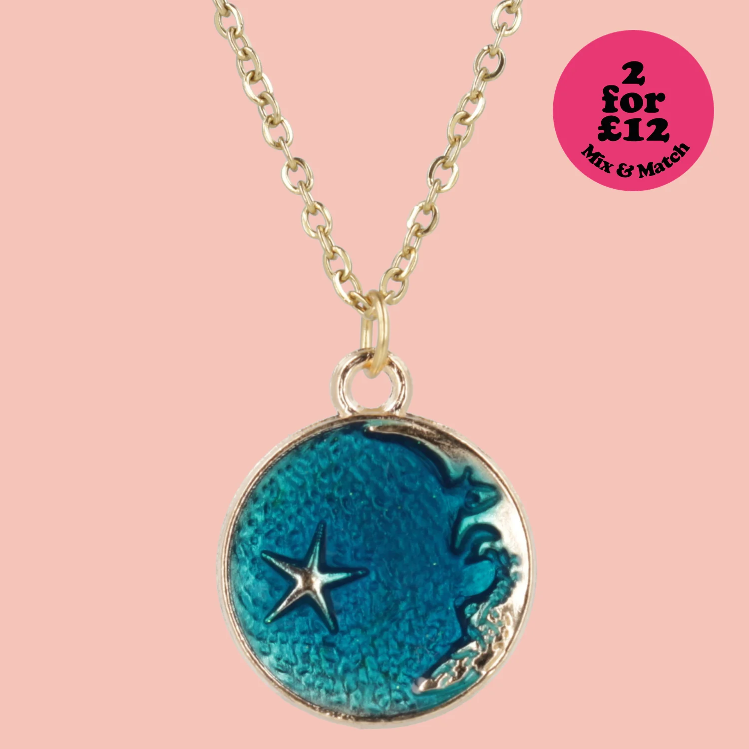 Once In A Blue Moon Necklace