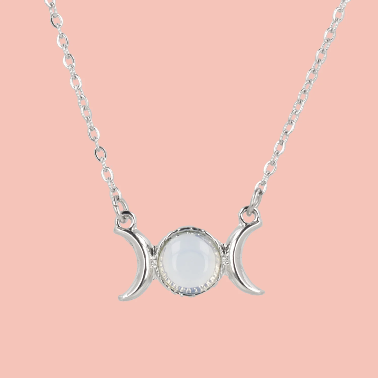 Opal Moon Necklace