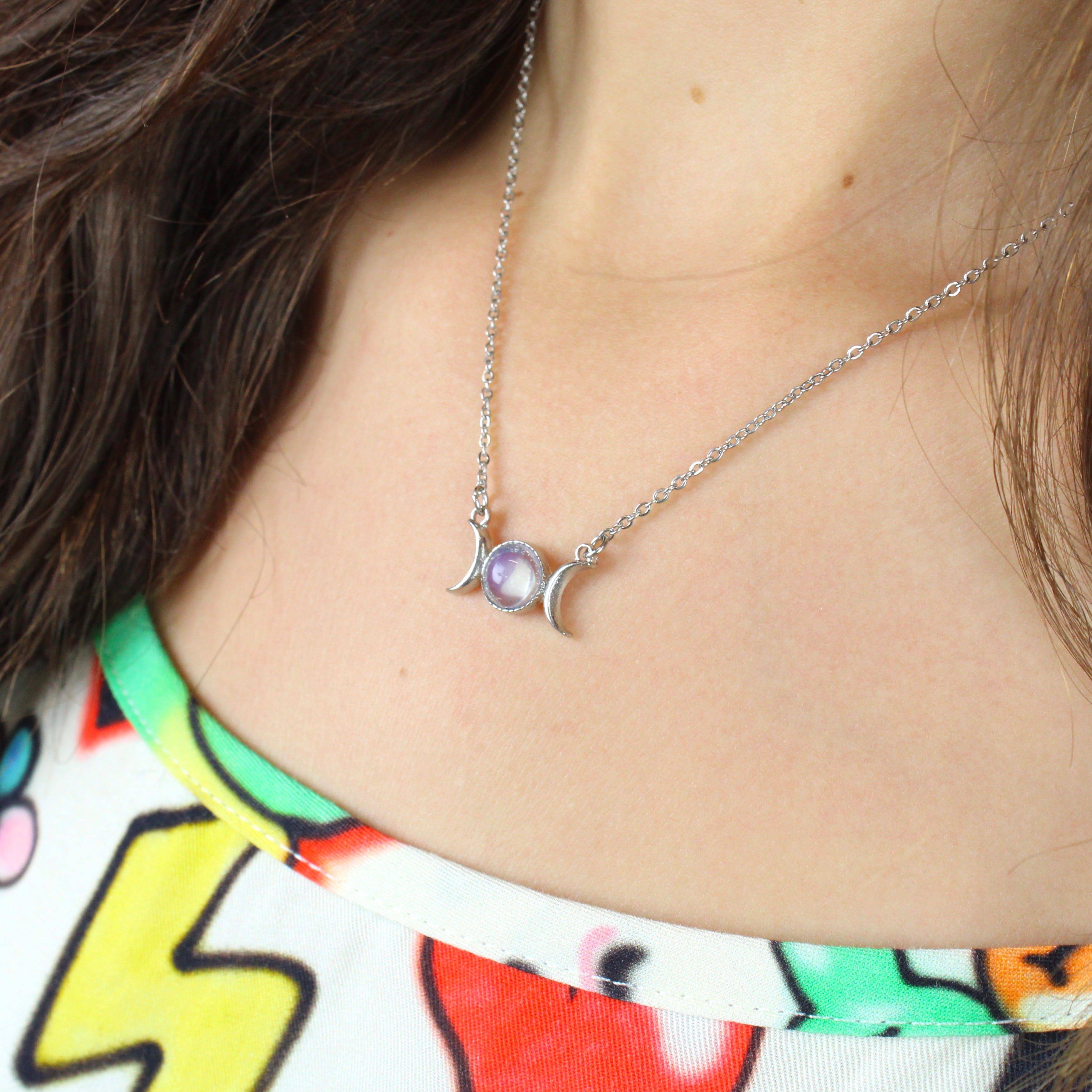 Opal Moon Necklace - Image 2