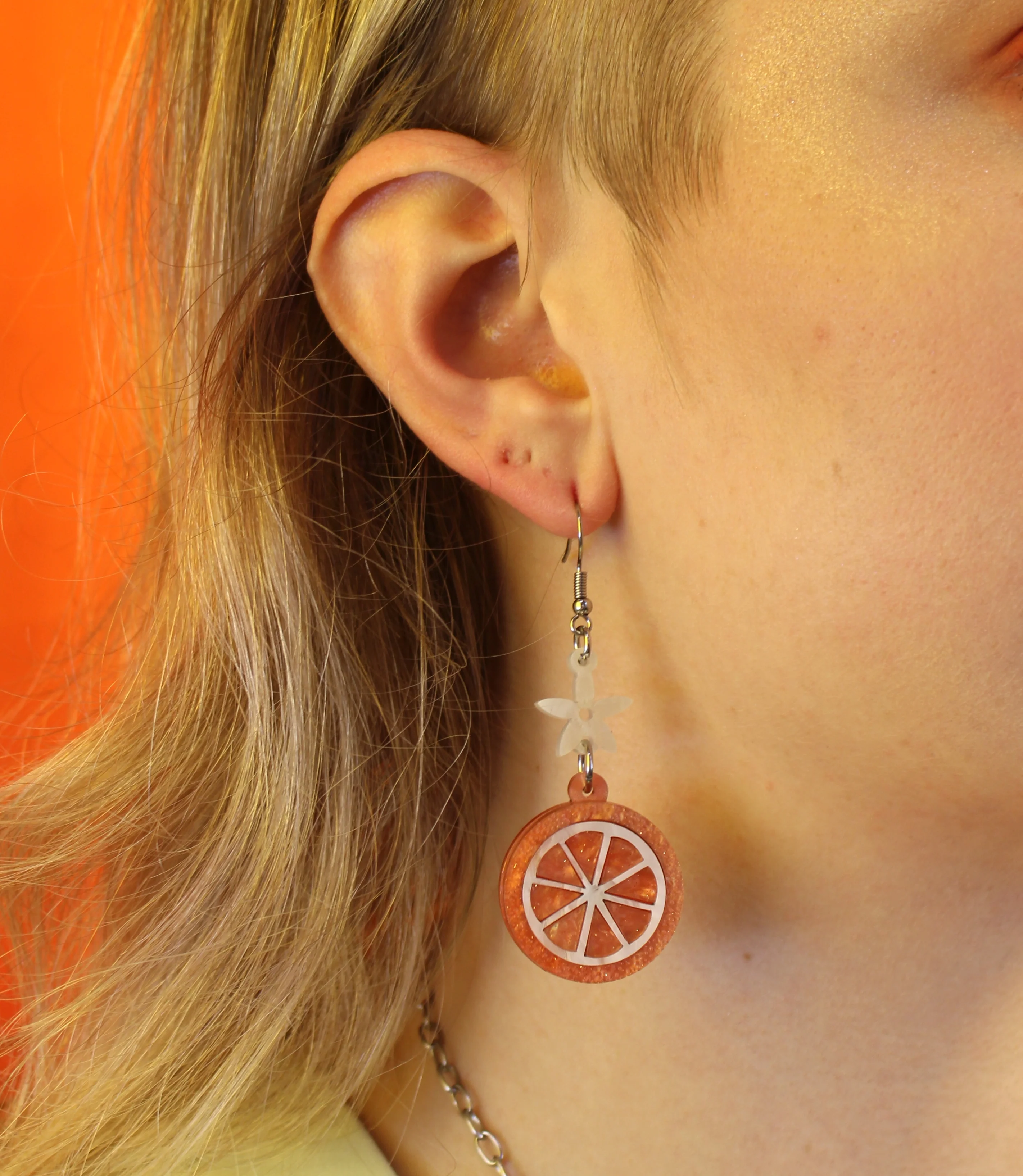 Orange Slice Earrings - Image 3