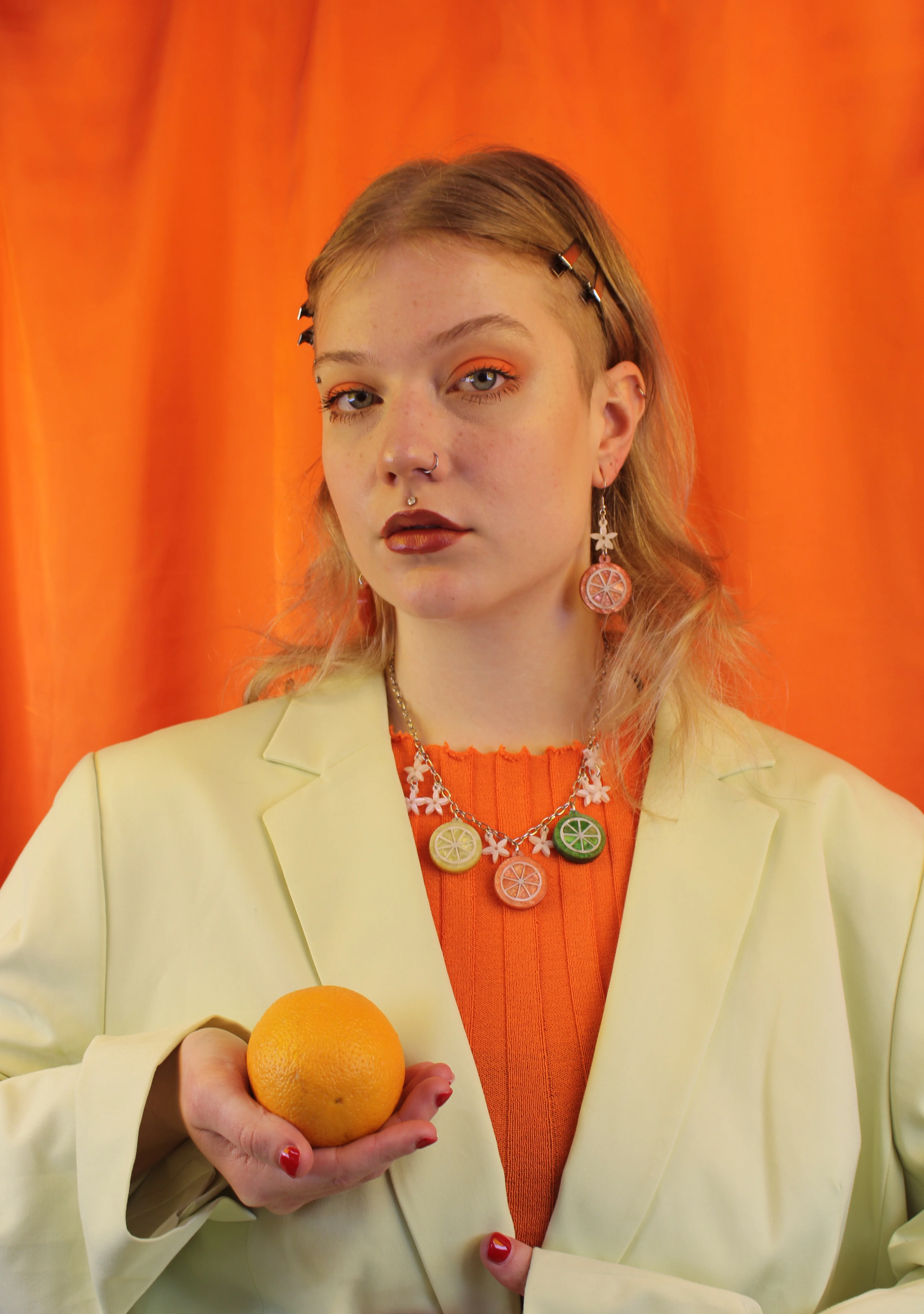 Orange Slice Earrings - Image 6