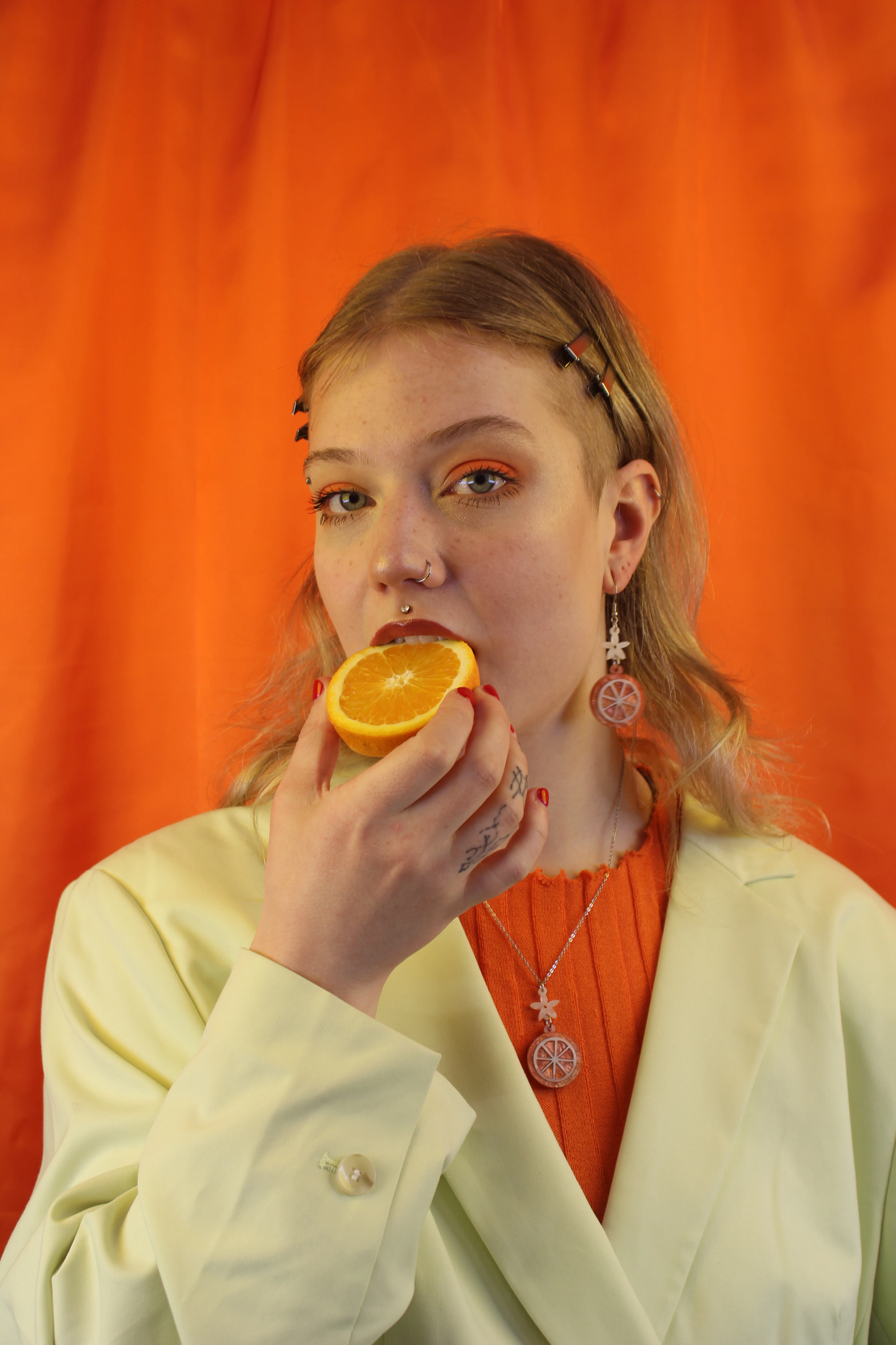 Orange Slice Earrings - Image 7