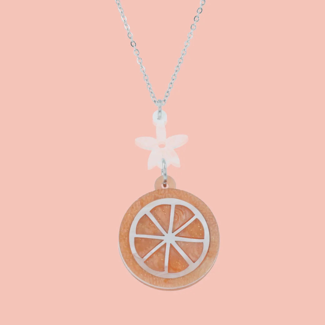 Orange Slice Necklace - Image 2