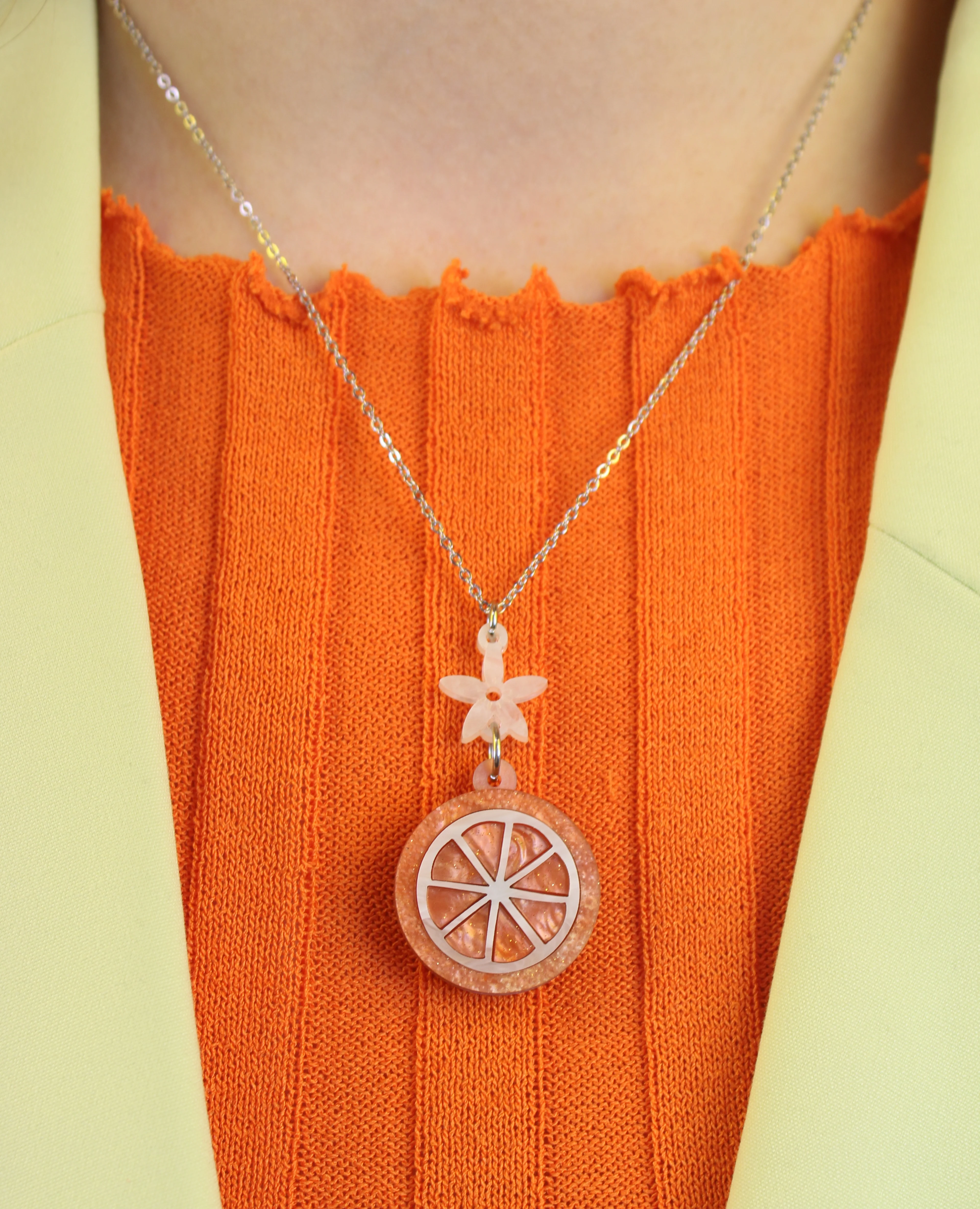 Orange Slice Necklace - Image 3