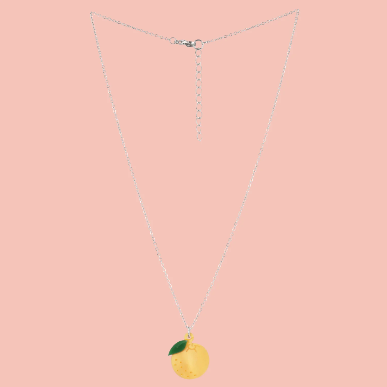 Peel The Love Orange Pendant Necklace - Image 3