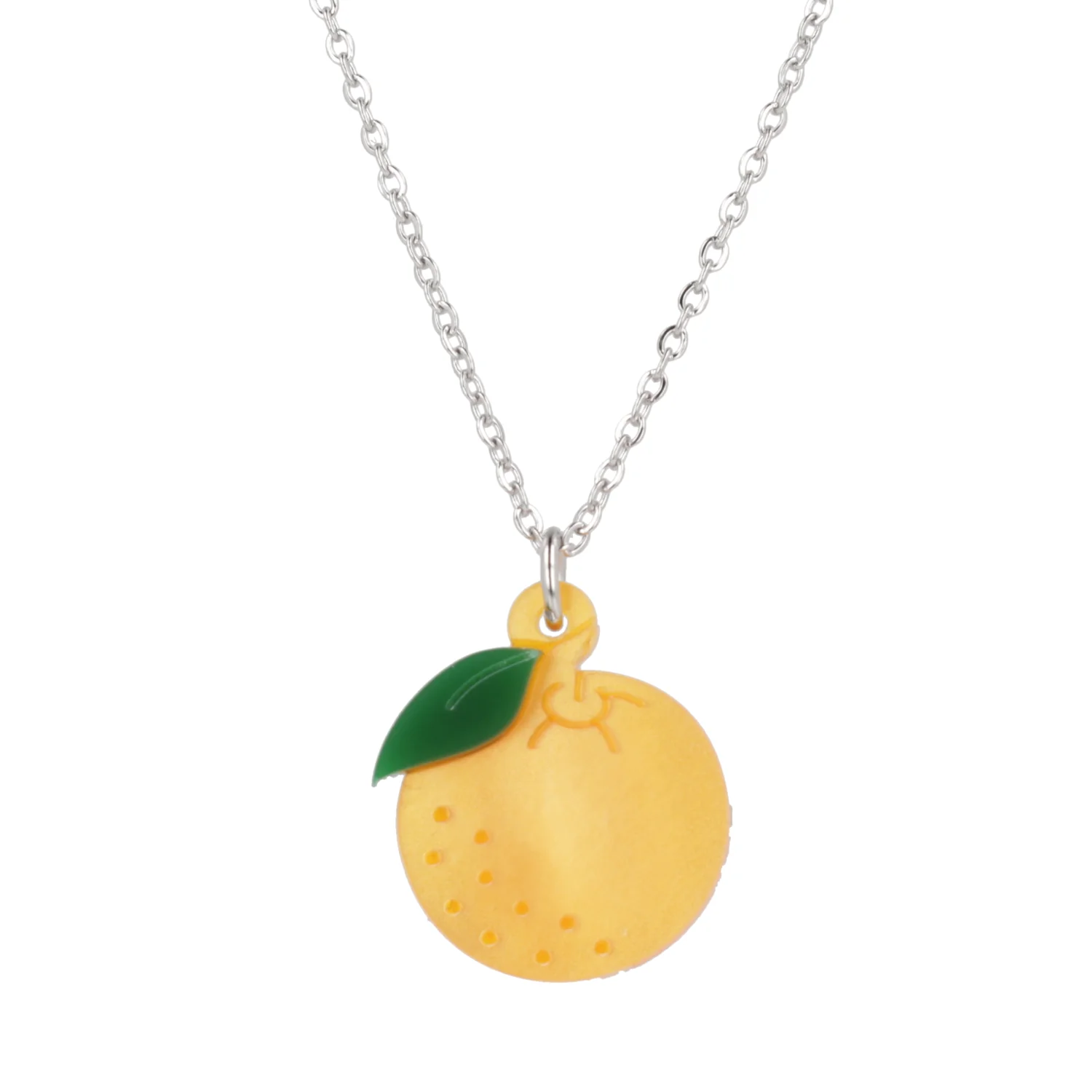 Peel The Love Orange Pendant Necklace - Image 5