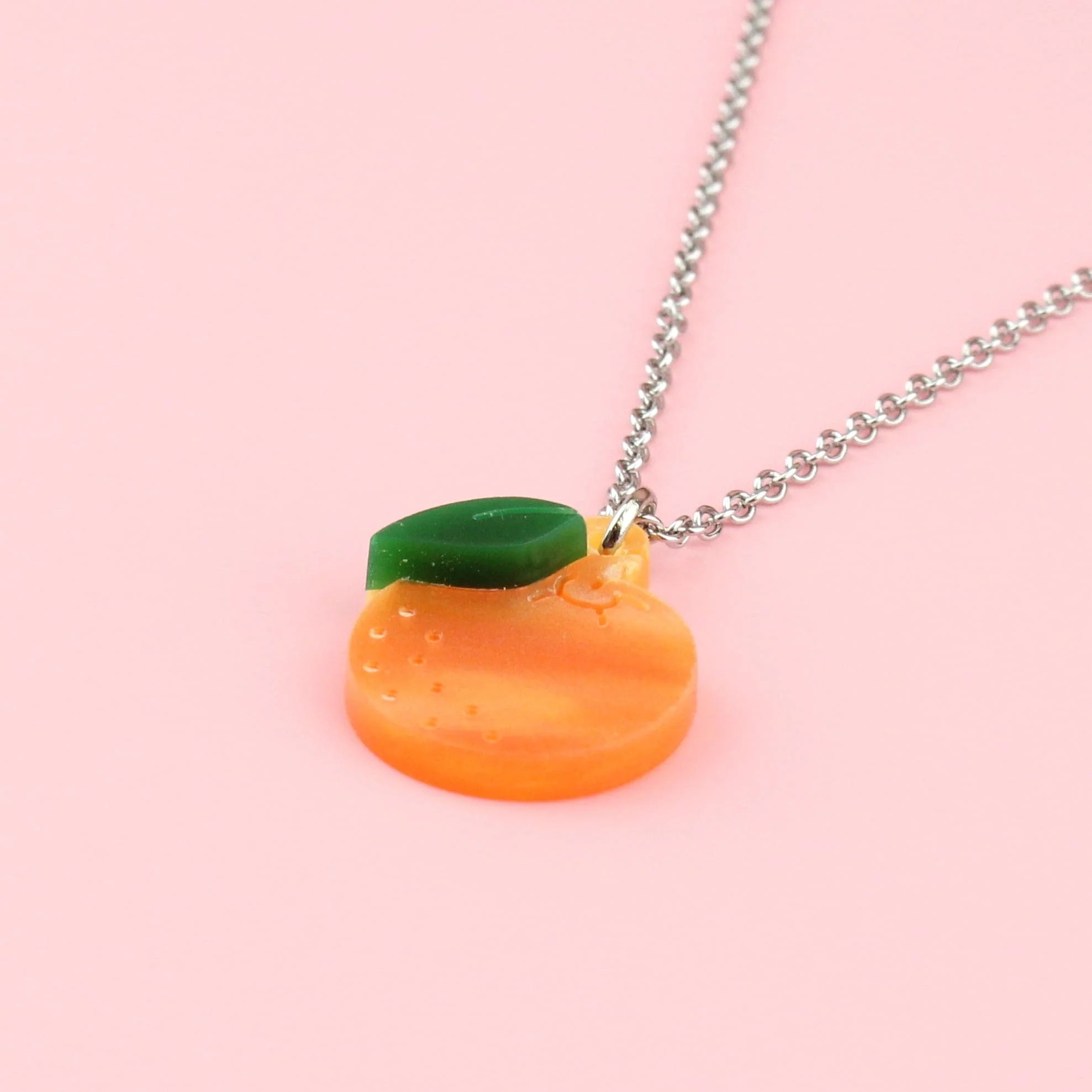 Peel The Love Orange Pendant Necklace - Image 9