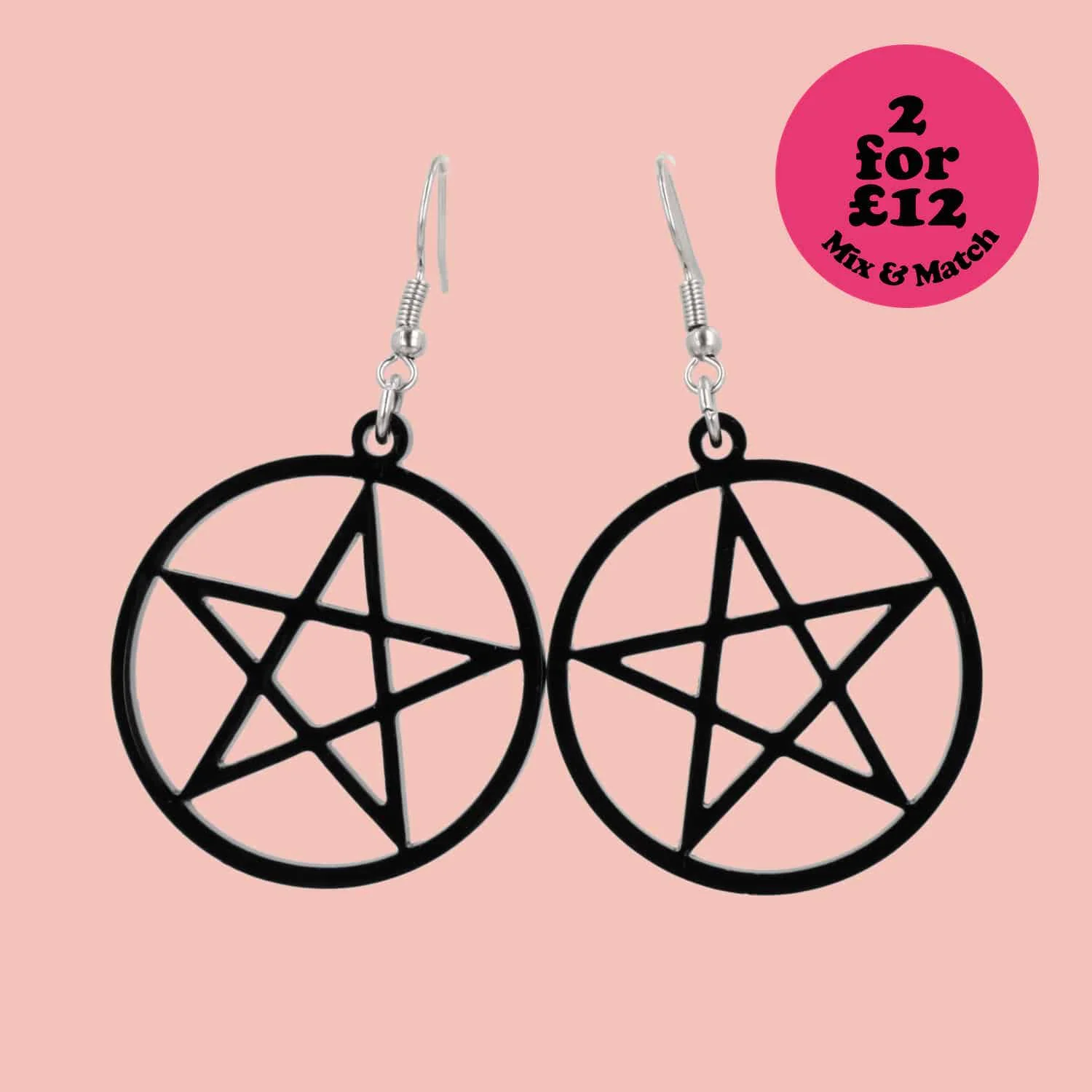 Pentacle Earrings