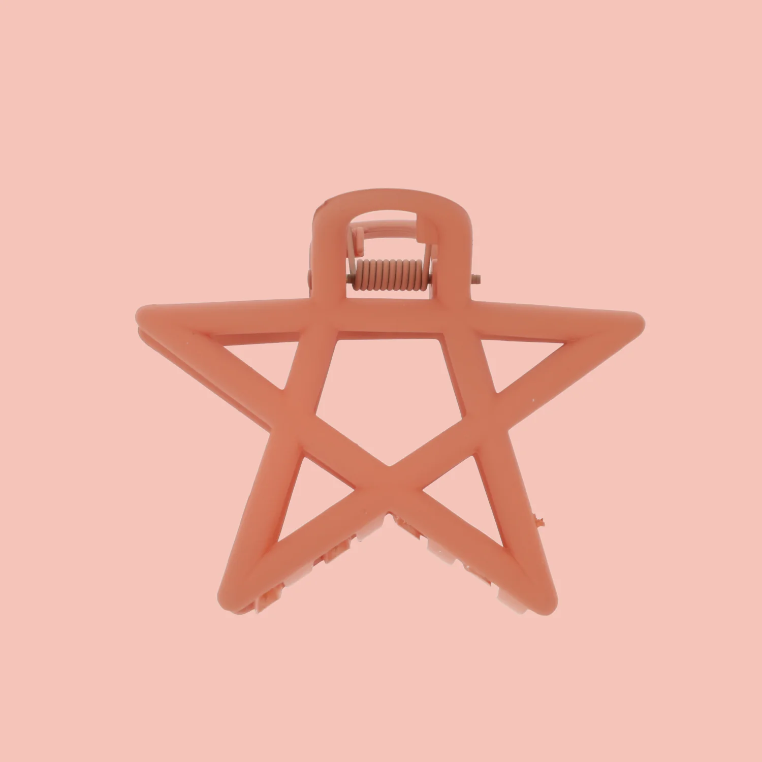 Pentagram Hair Clip - Burnt Orange