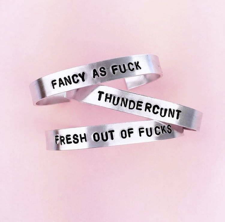 Personalised Hand Stamped Bangle - Image 2