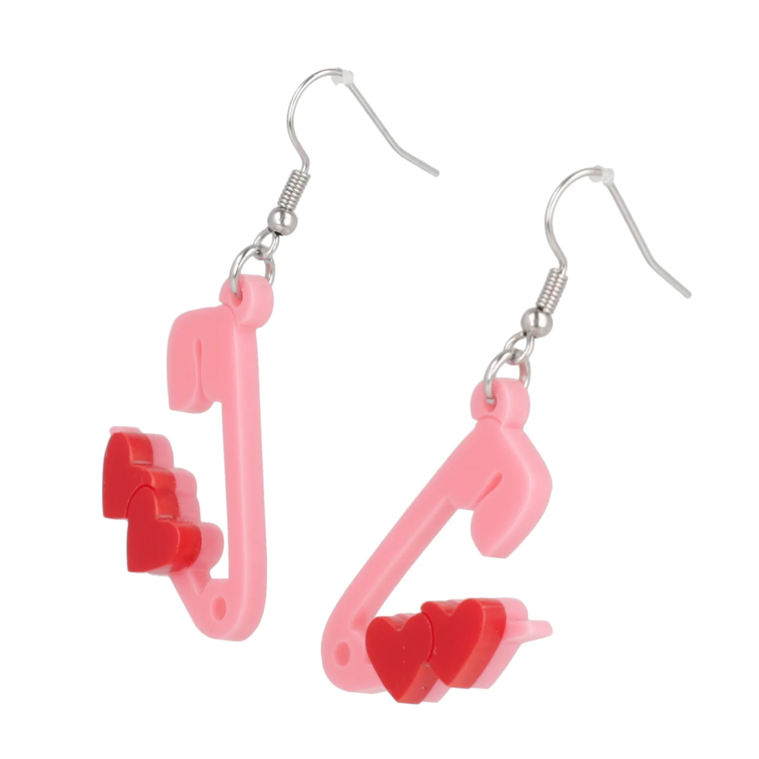 Pin Love With You Earrings (Pink) - Image 7