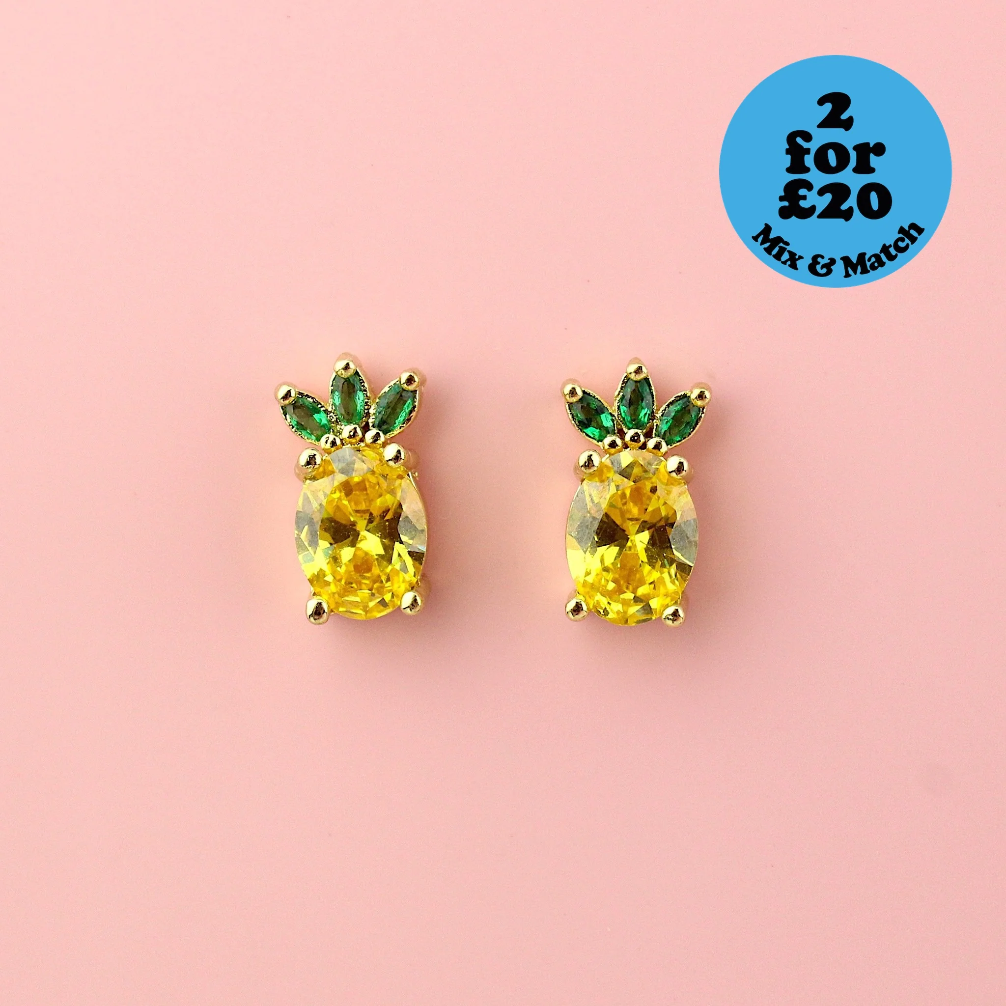 Pineapple Punch Stud Earrings