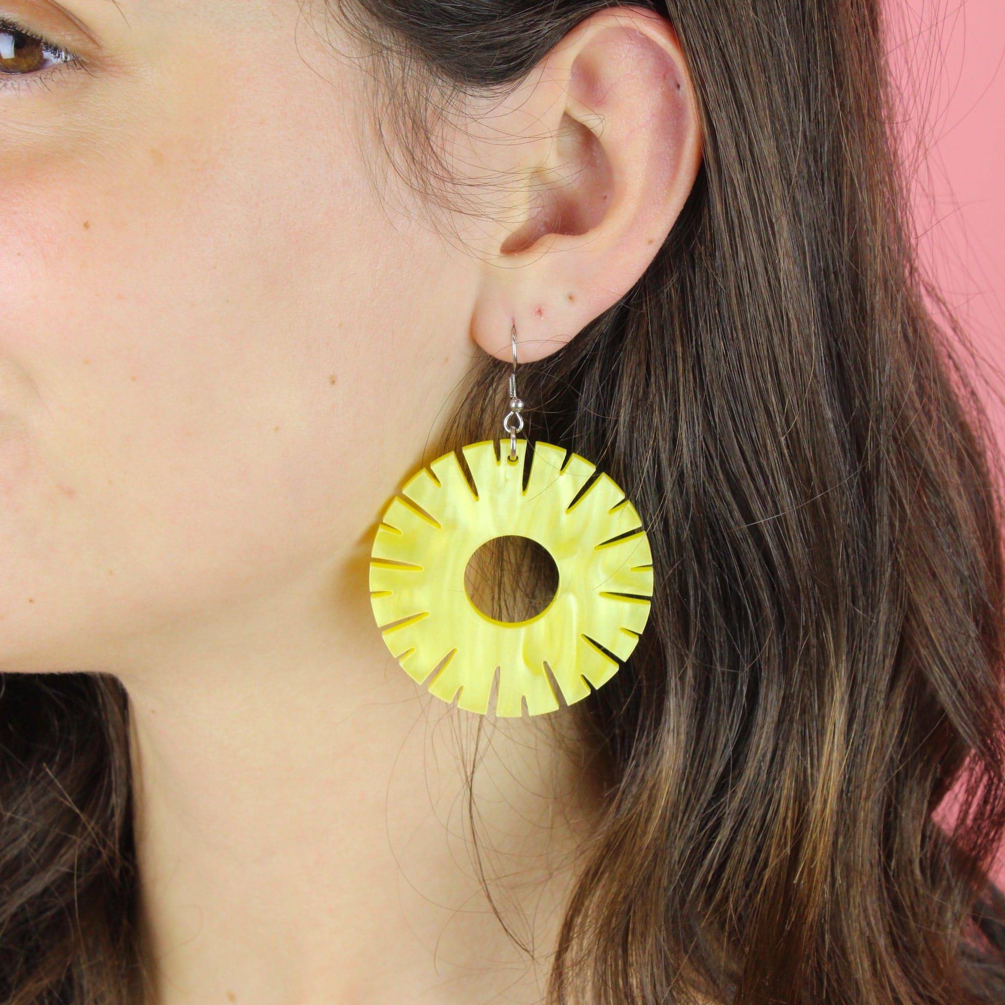 Pineapple Ring Earrings