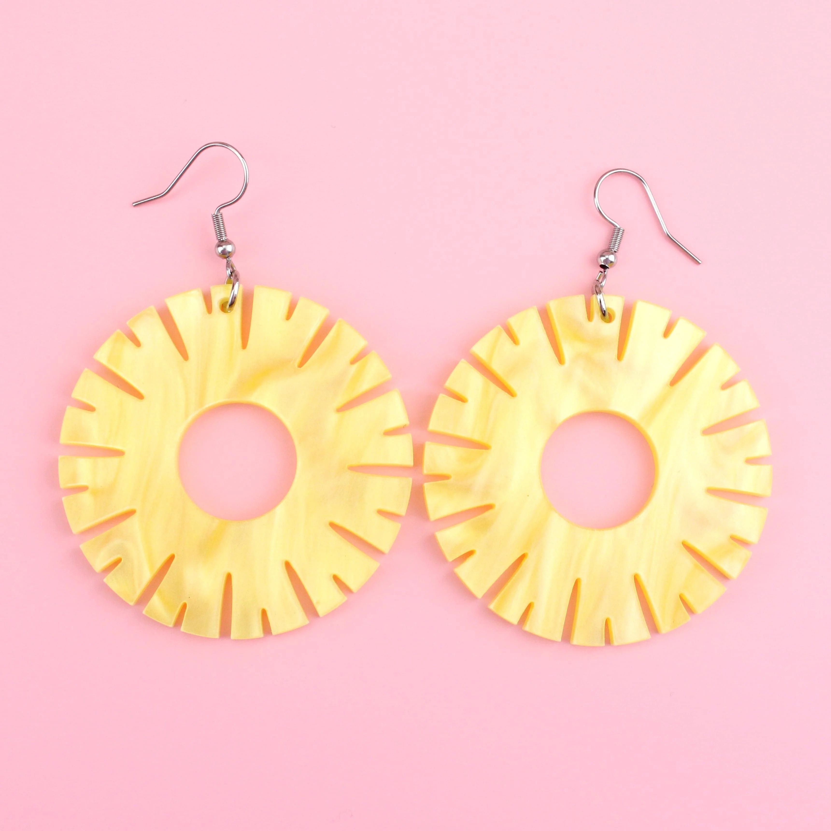 Pineapple Ring Earrings - Image 2