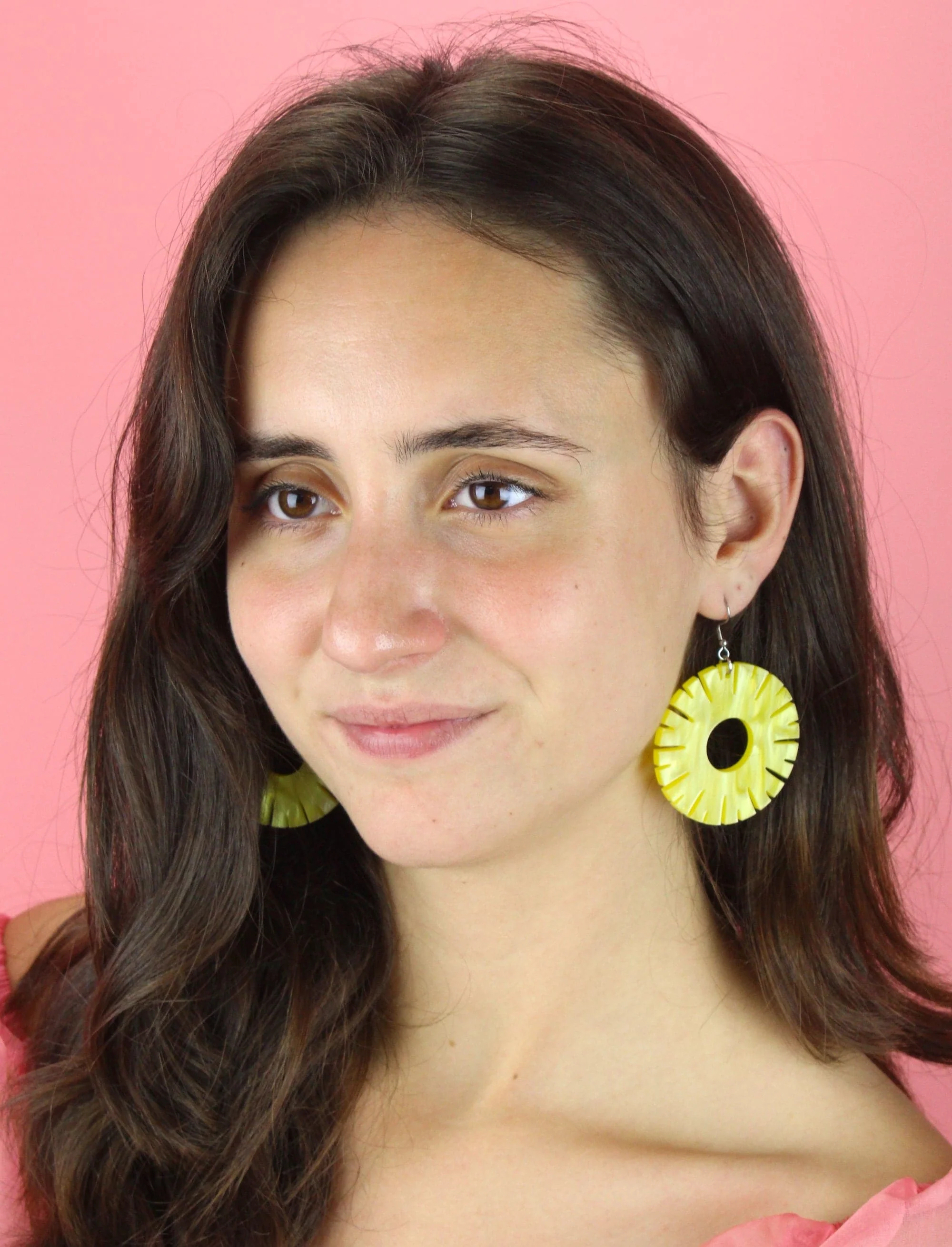 Pineapple Ring Earrings - Image 3