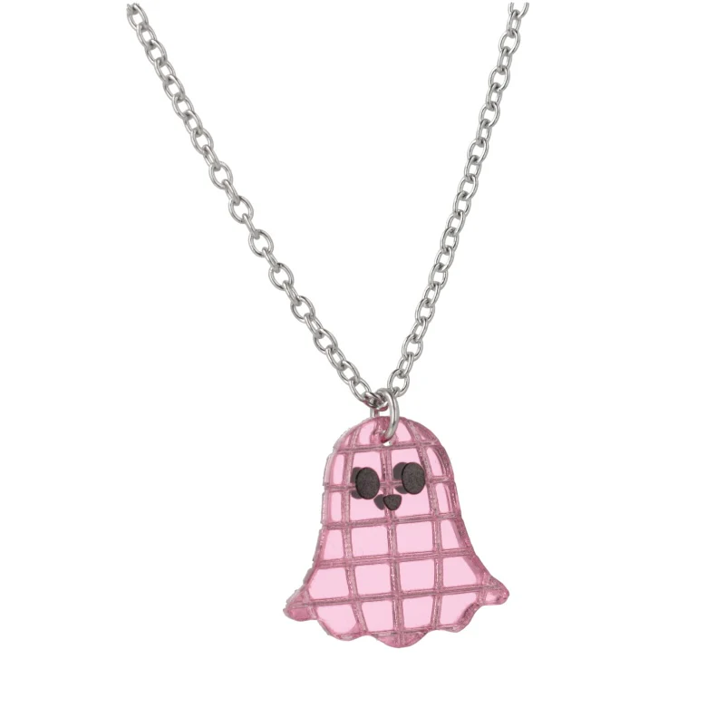 Pink Boo-gie Nights Ghost Necklace - Image 4