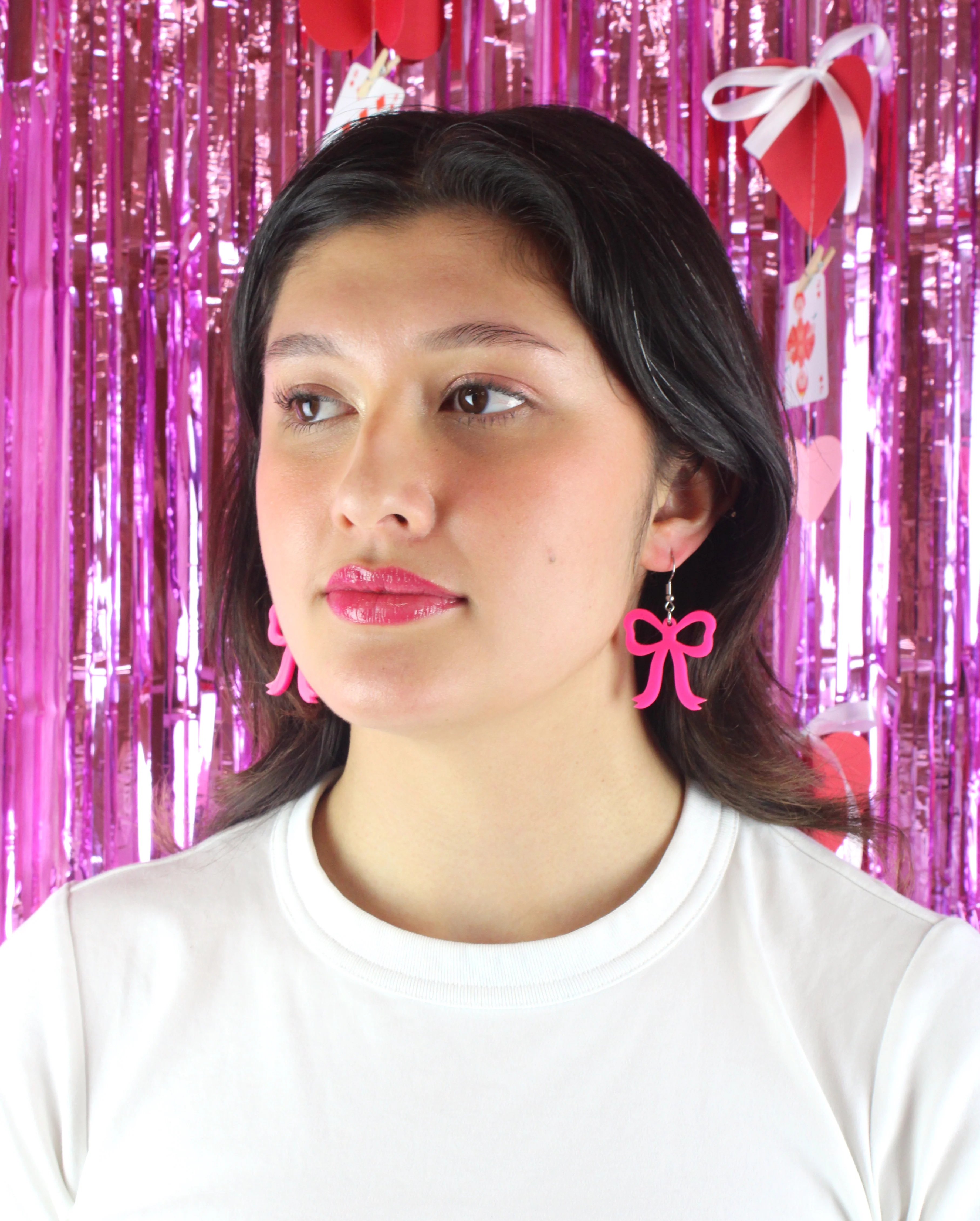 Pink Bow Earrings - Image 12