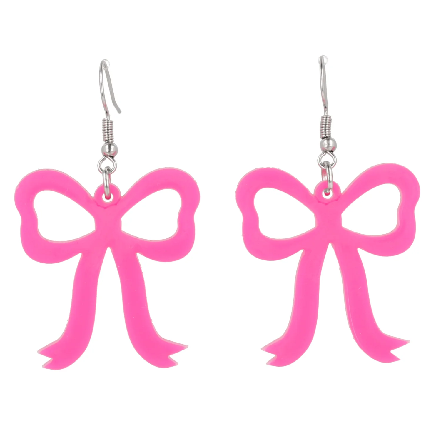 Pink Bow Earrings - Image 5
