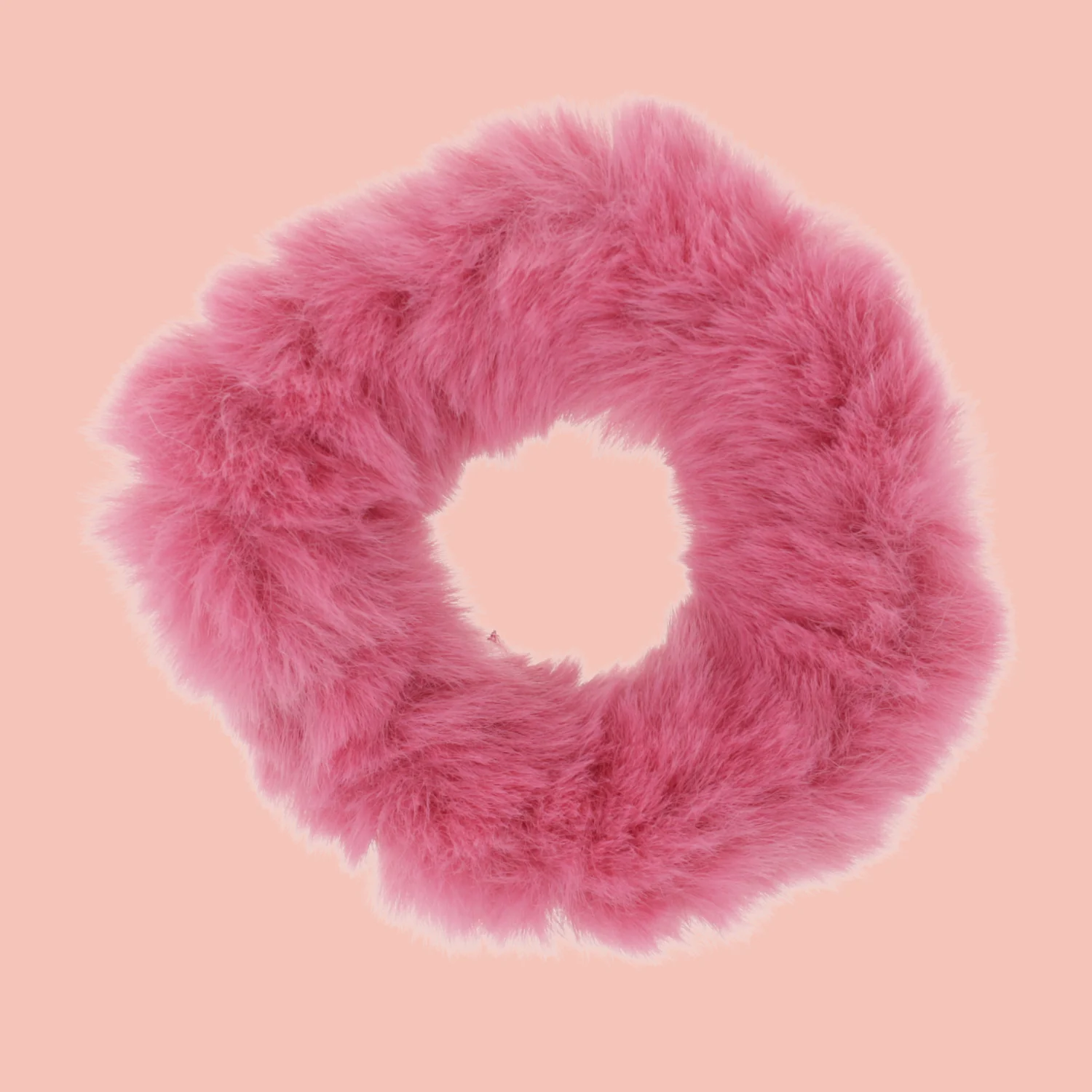 Pink Fuffy Scrunchie