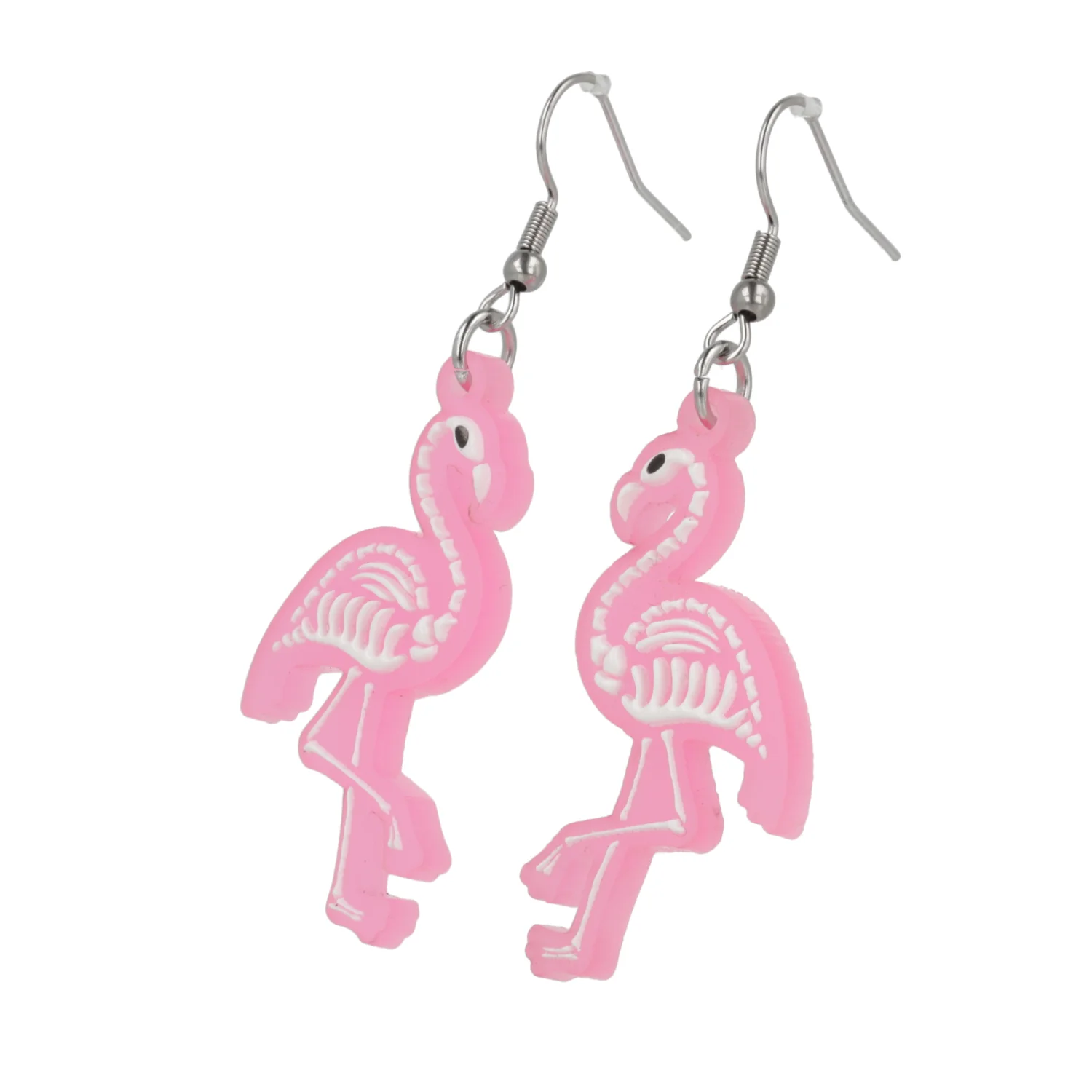 Pink Glow Flock Around & Find Out Flamingo Earrings - Image 4