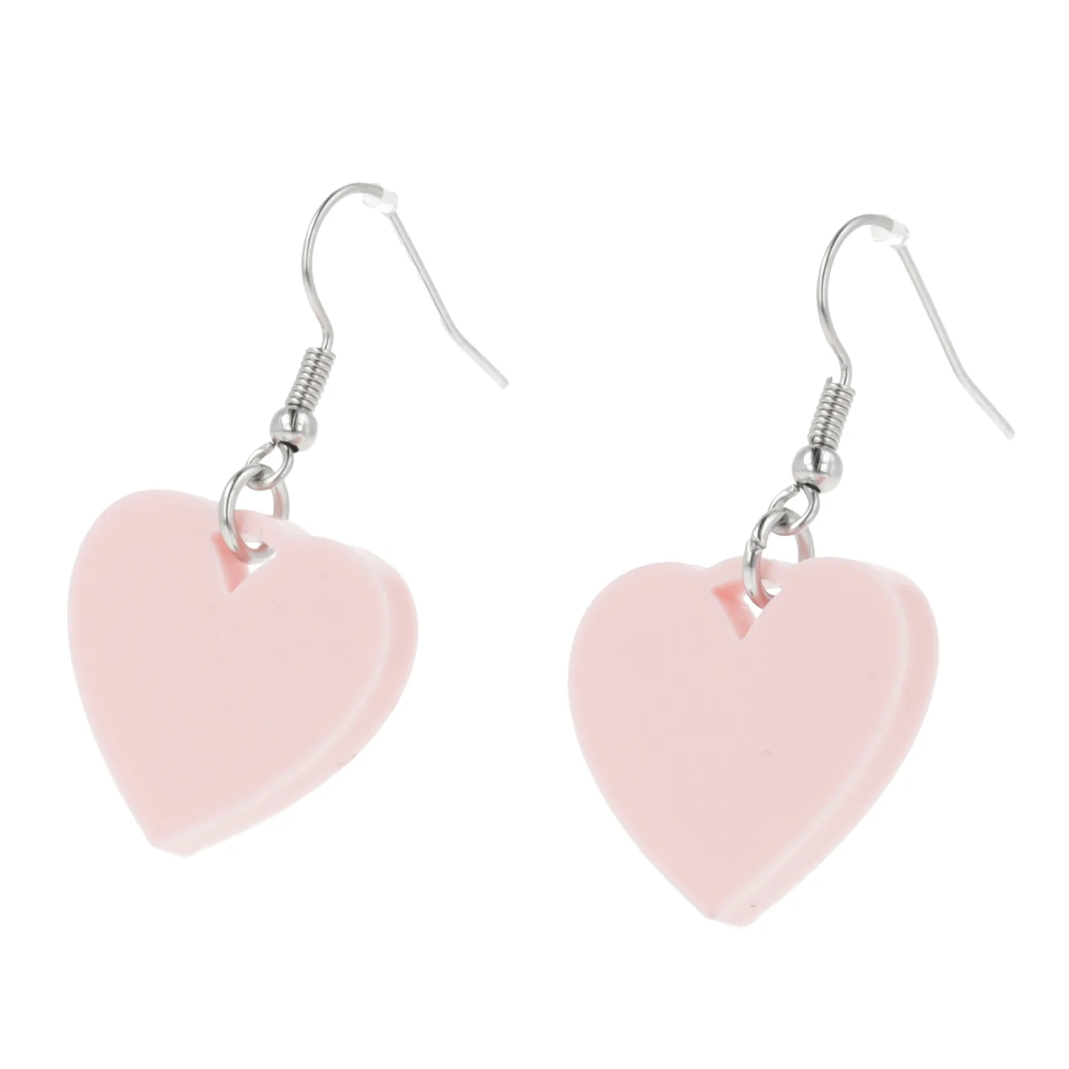 Pink Heart Mini Drop Earrings - Image 7