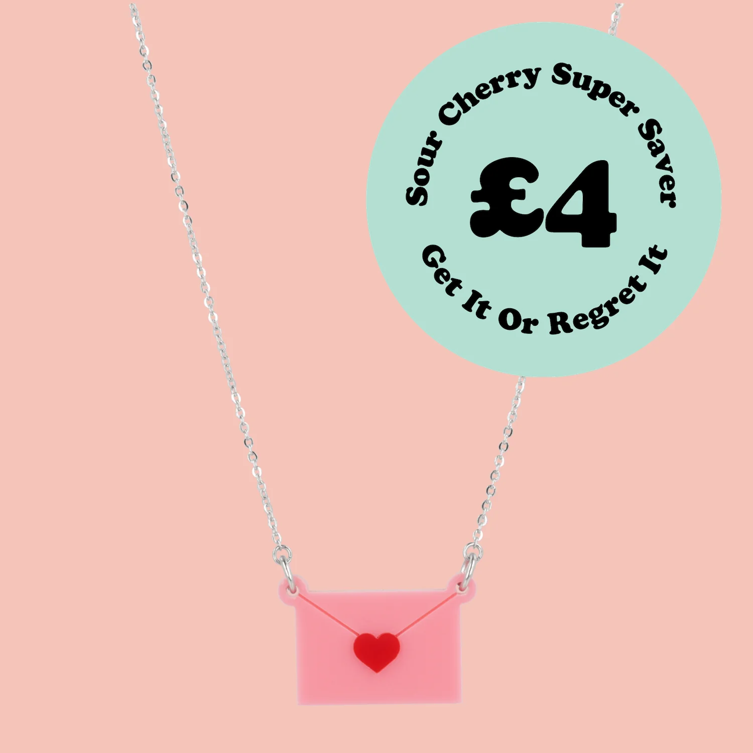 Pink Love Letter Necklace