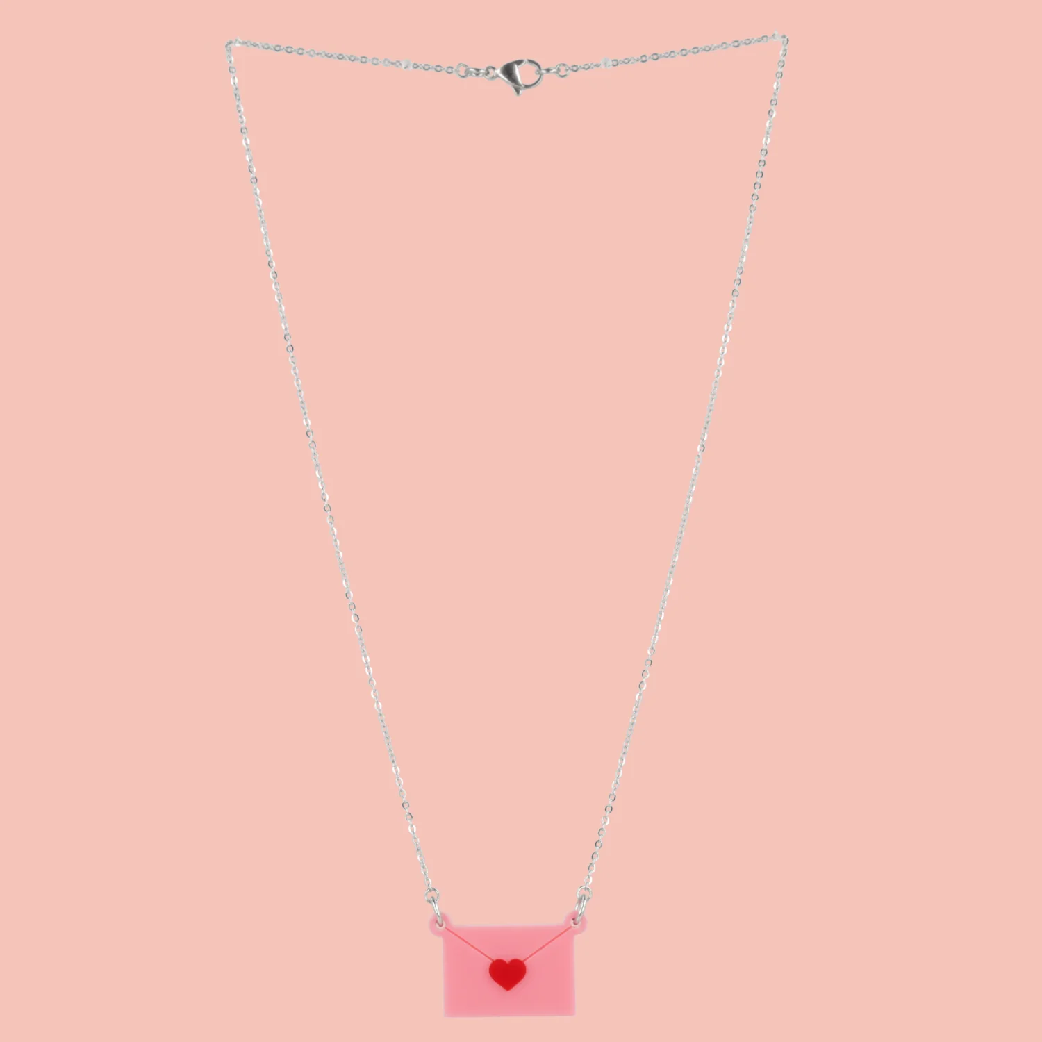 Pink Love Letter Necklace - Image 4