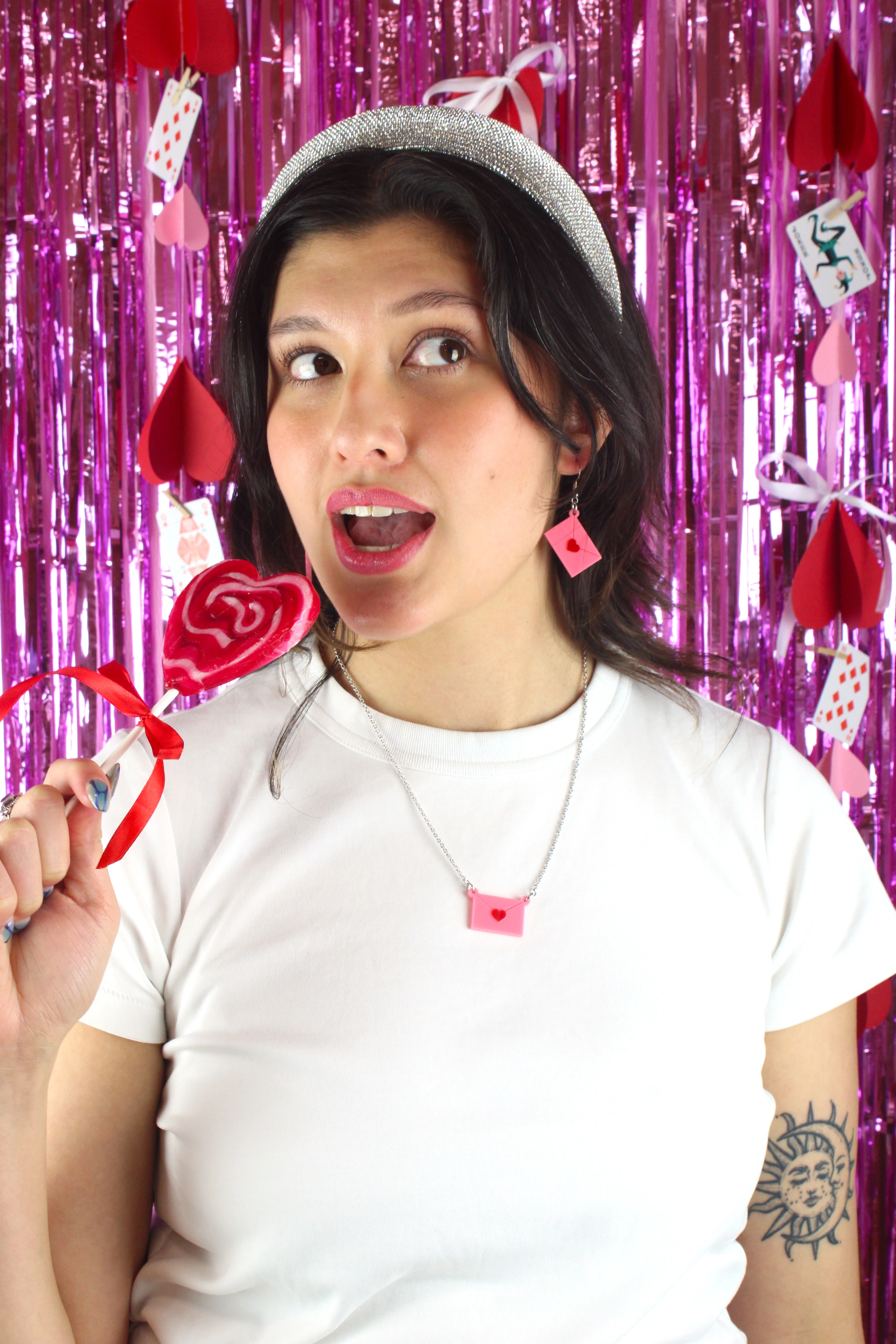 Pink Love Letter Necklace - Image 5