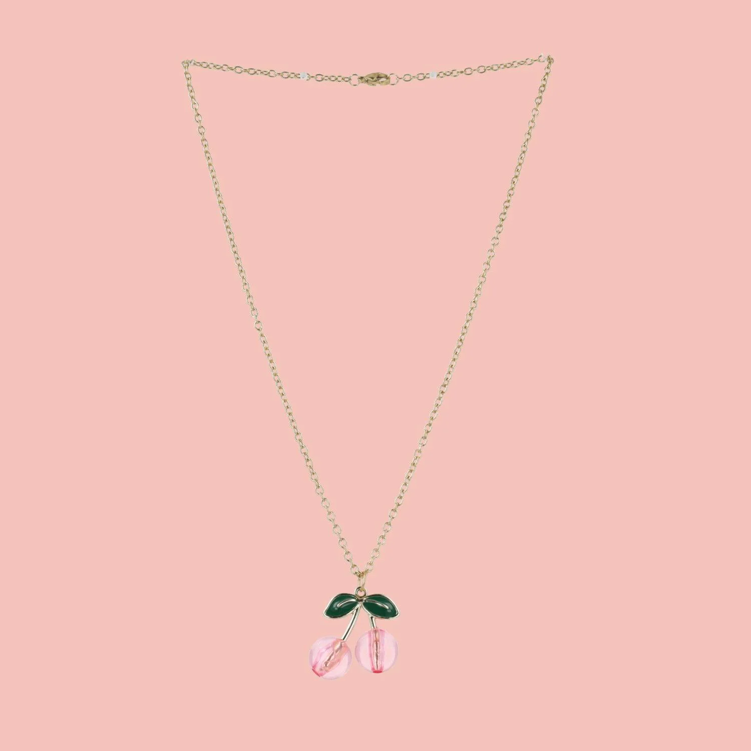 Pink Perfection Cherry Necklace - Image 3