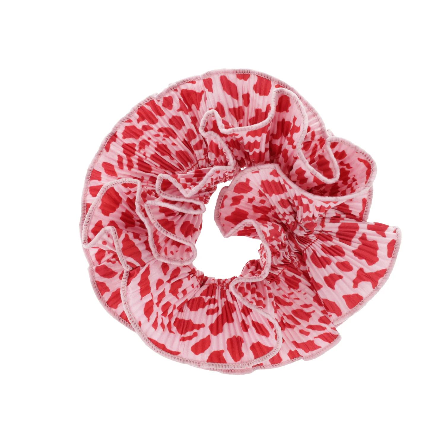 Pink & Red Ruffle Scrunchie - Image 3