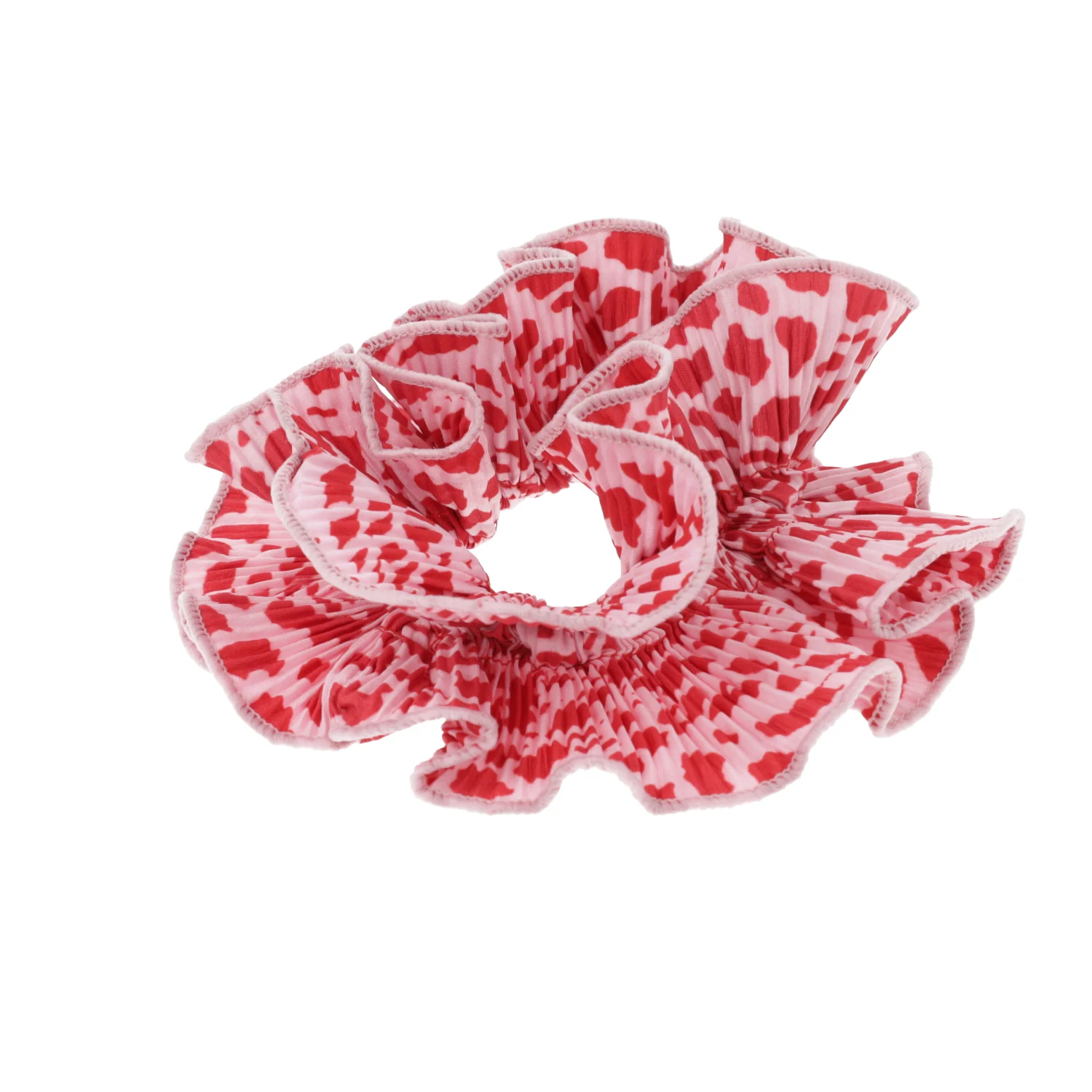 Pink & Red Ruffle Scrunchie - Image 4