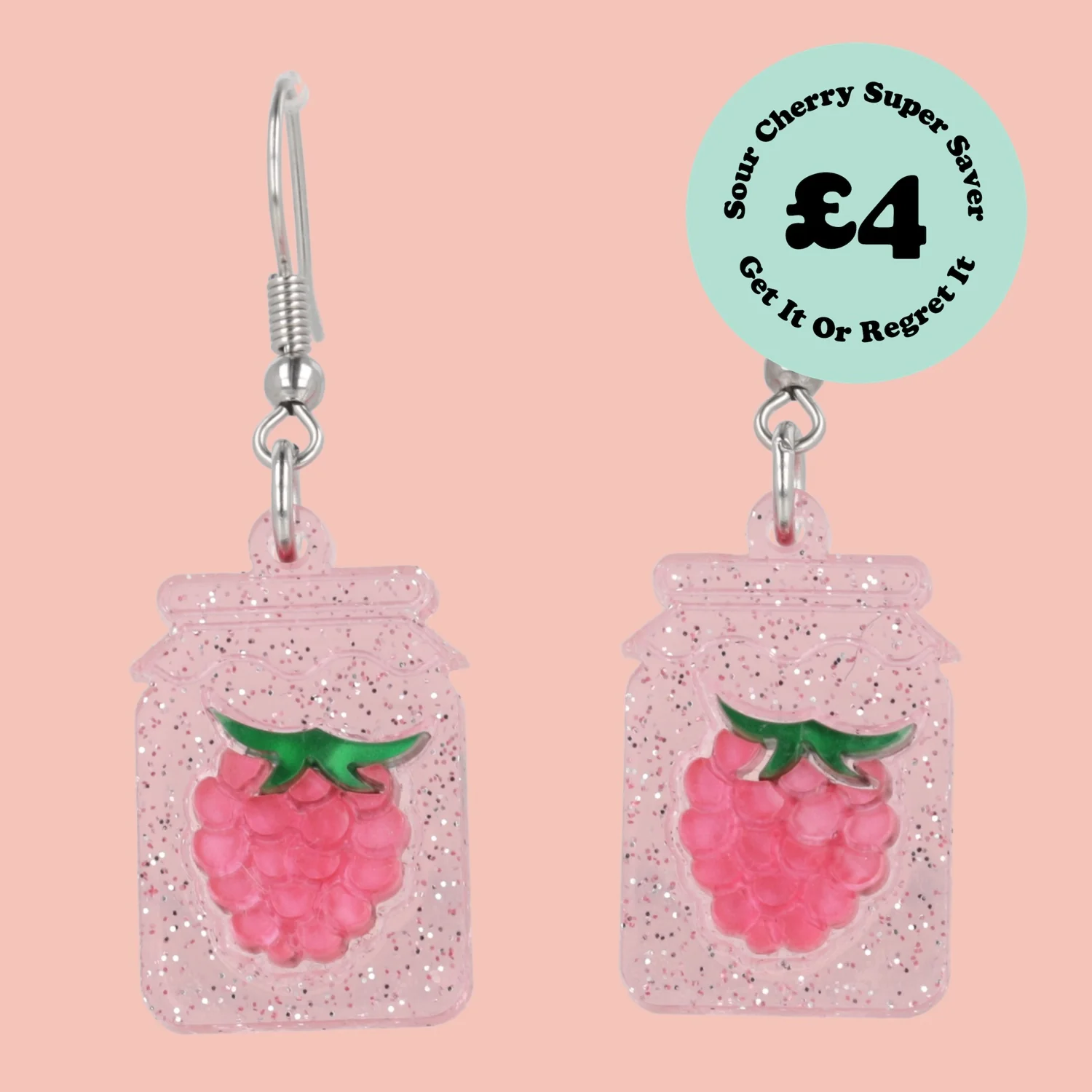 Pump Up The Jam Earrings - Raspberry