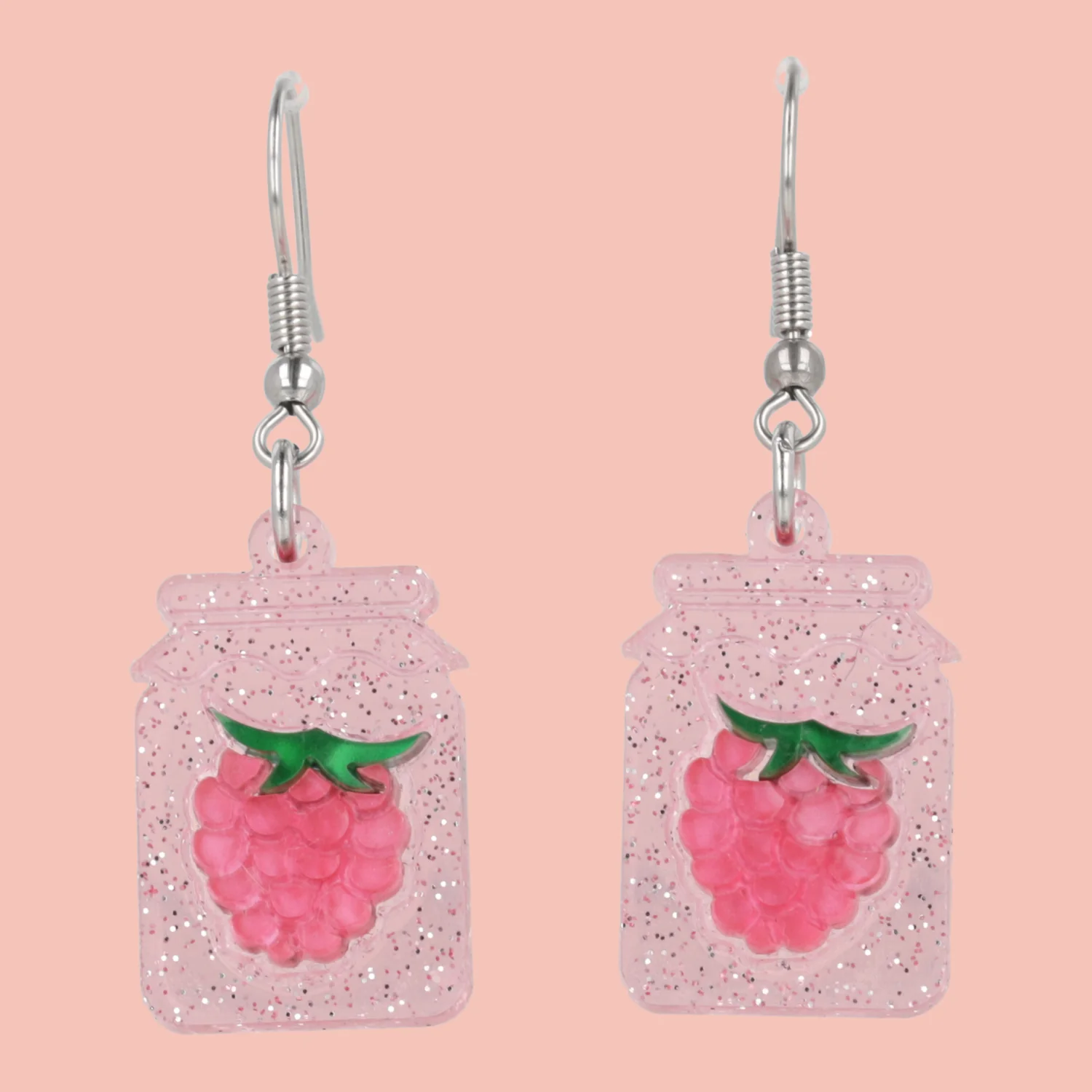 Pump Up The Jam Earrings - Raspberry - Image 2