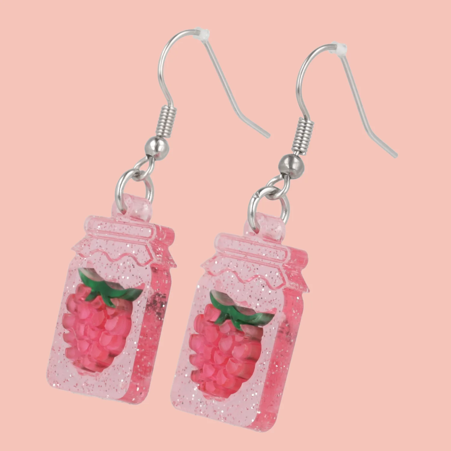 Pump Up The Jam Earrings - Raspberry - Image 4