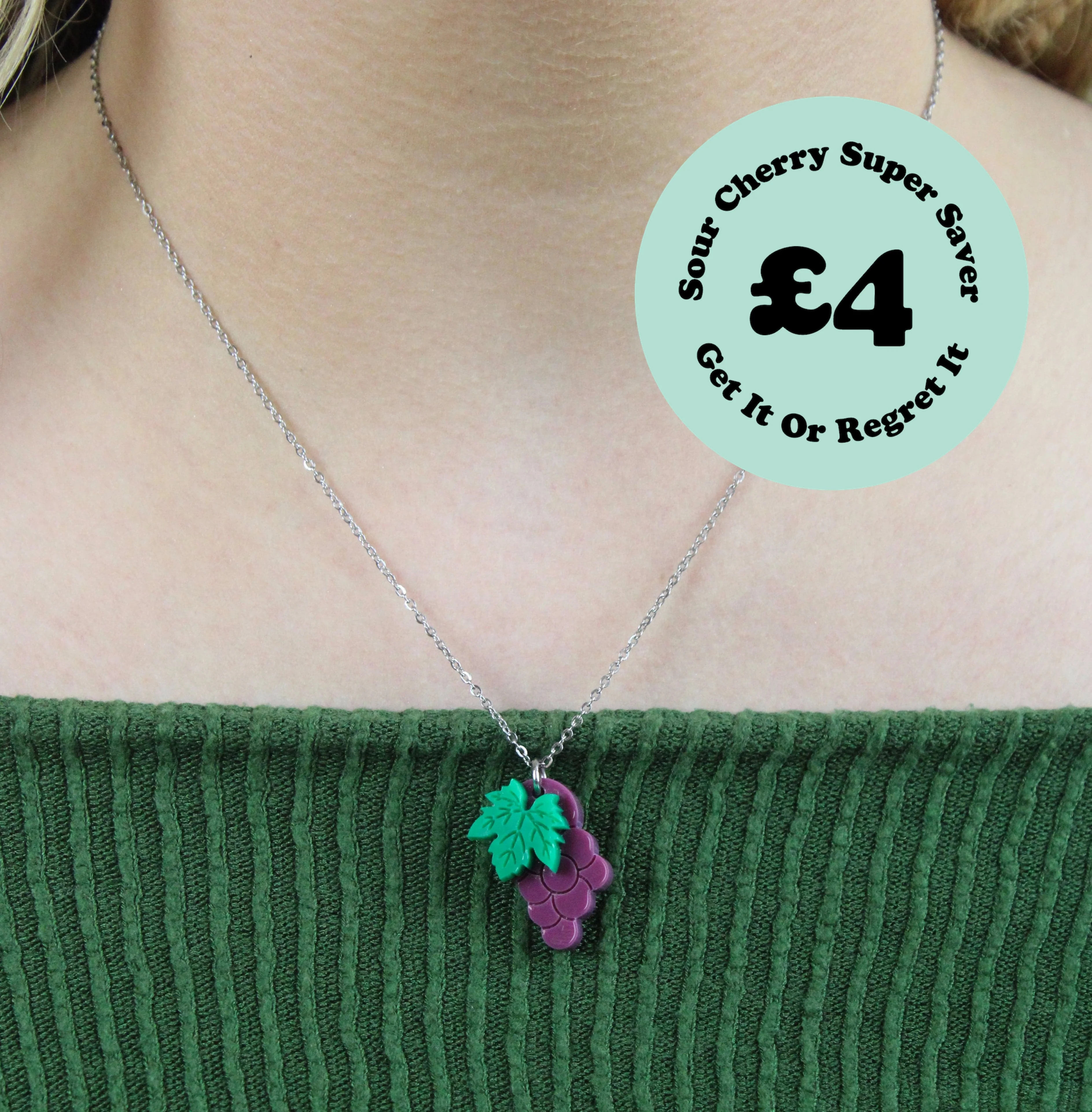 Purple Grapes Necklace