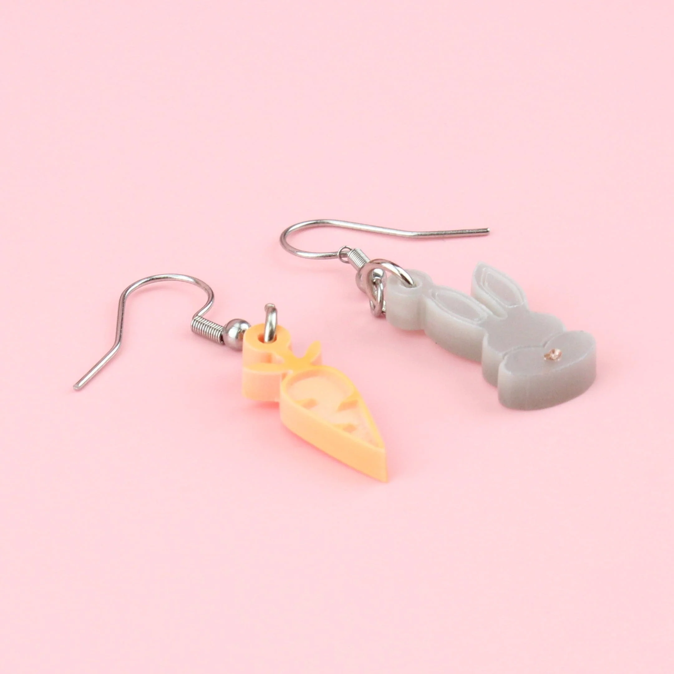 Rabbit & Carrot Earrings - Image 3