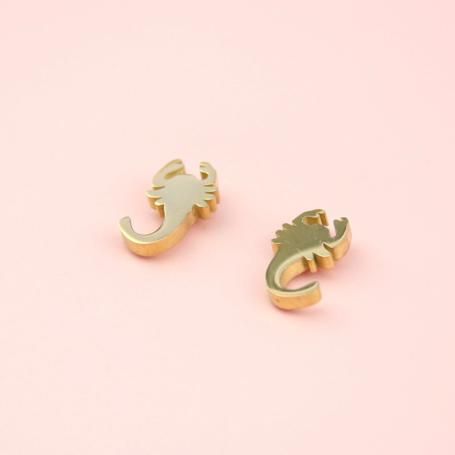 Scorpion Stud Earrings (Gold Plated) - Image 3