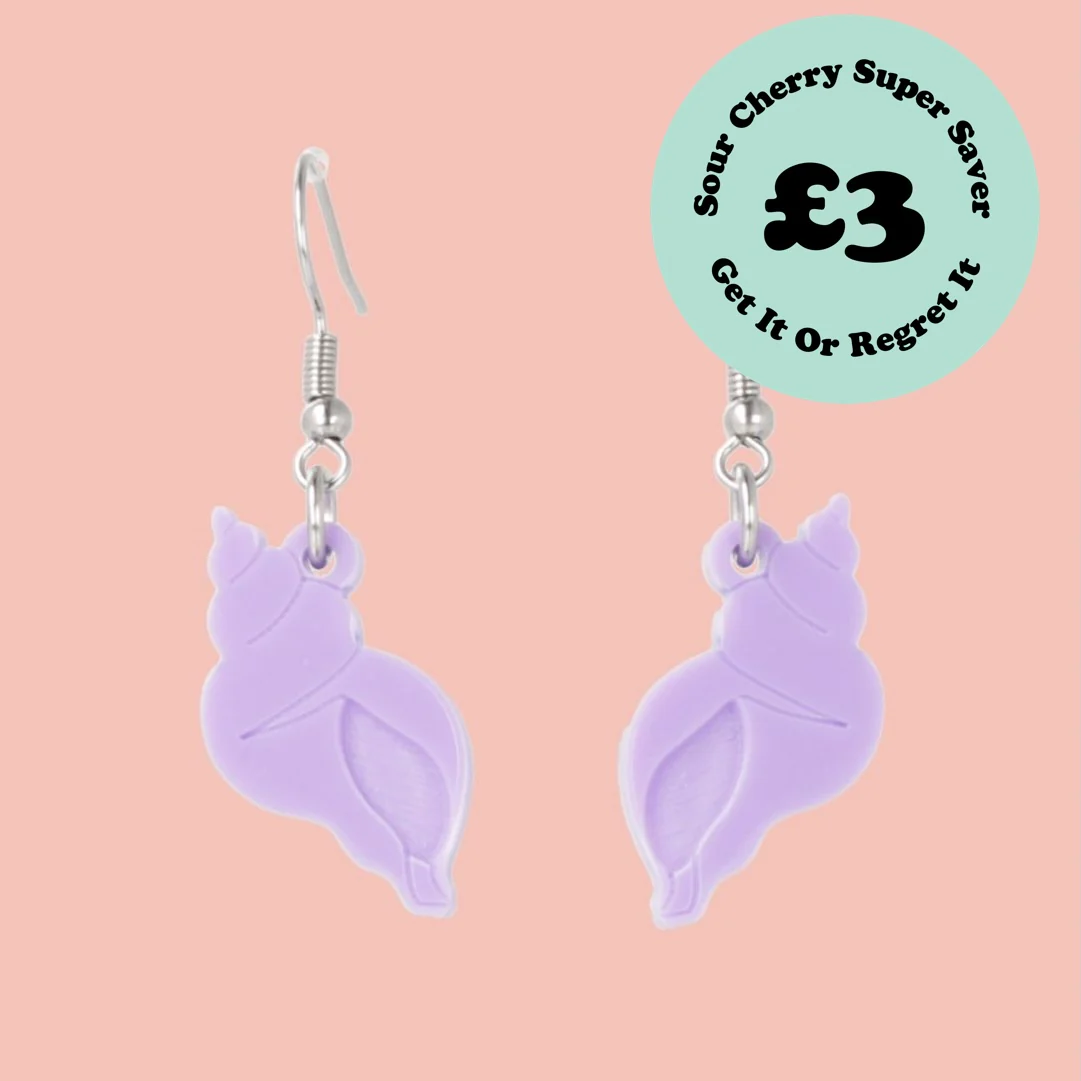 Shell Yeah Earrings (Lilac)